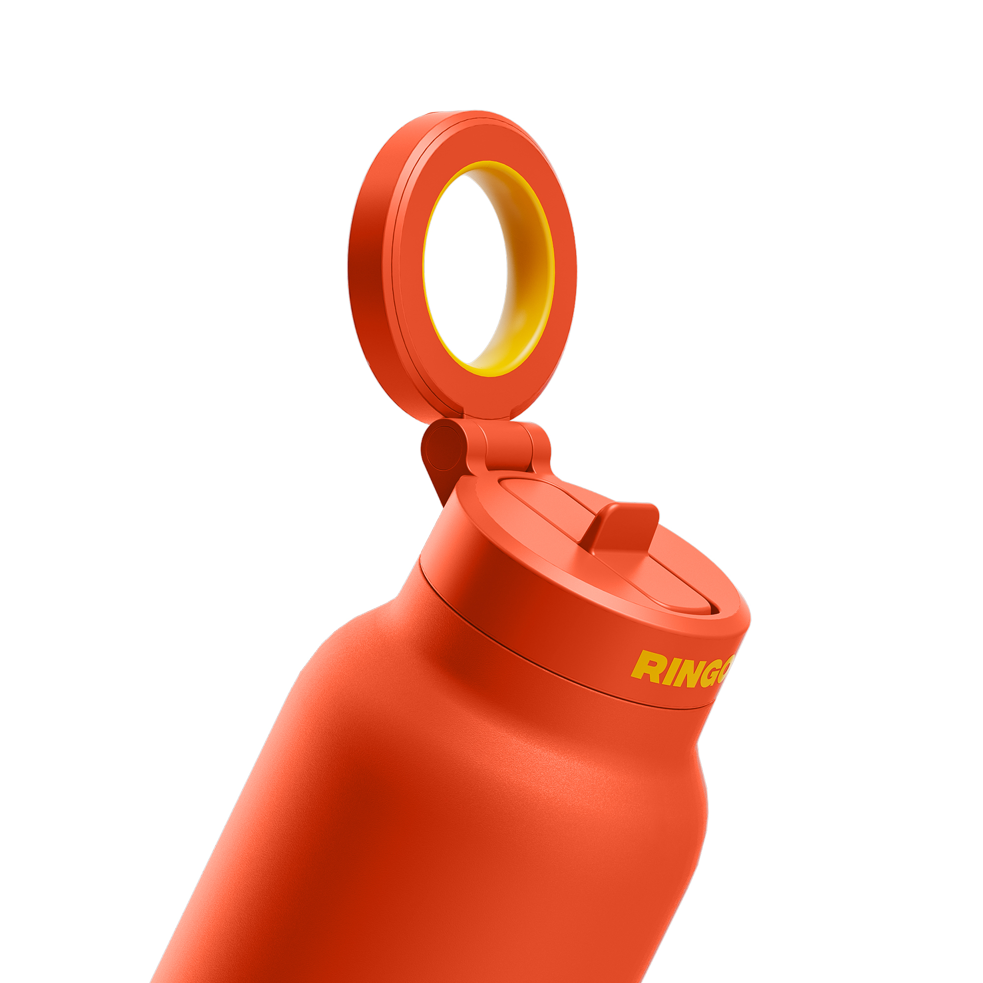 Picture of RINGO Pro Water Bottle with Magnetic Booster Ring - 32 Oz. - Orange