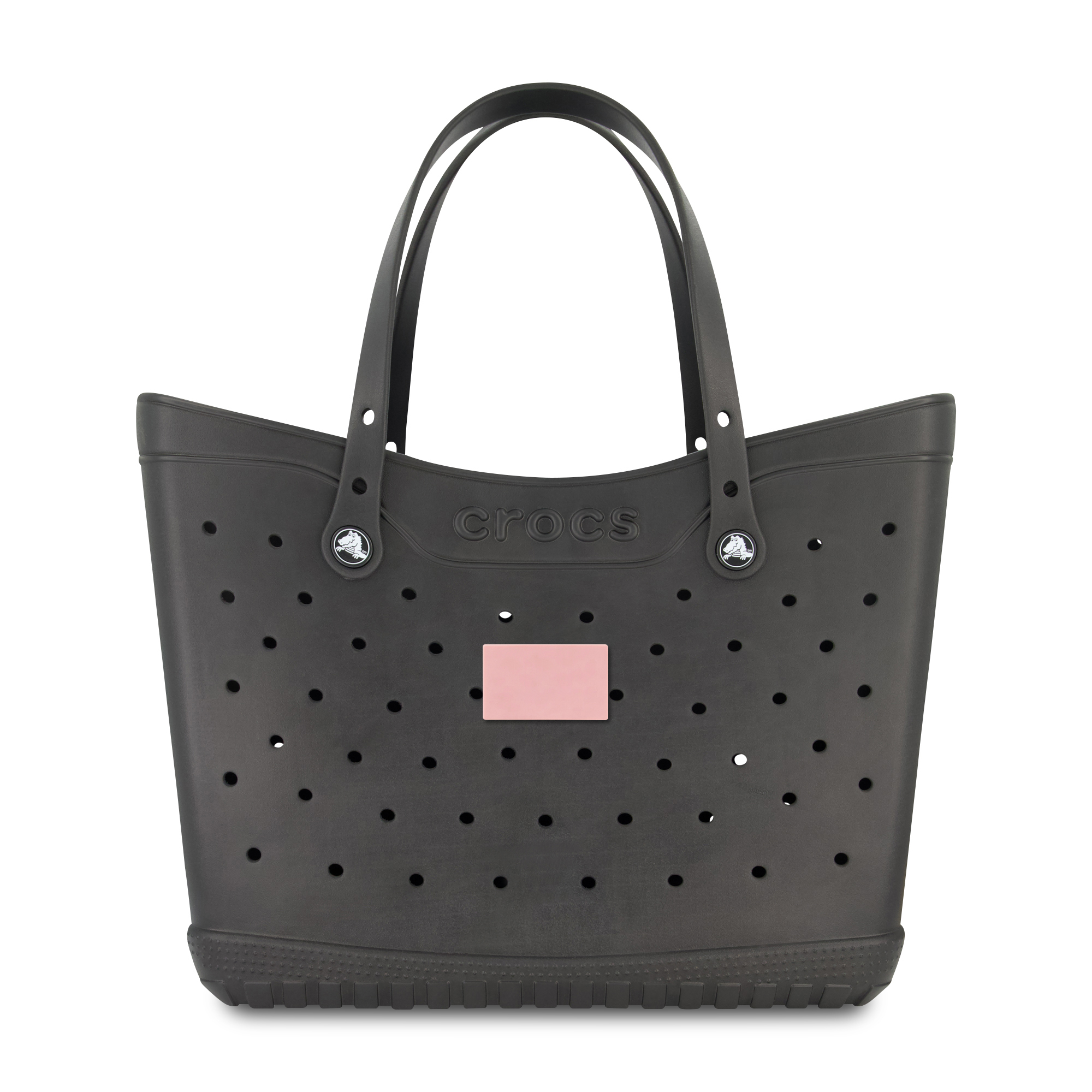 Picture of Crocs Classic Large Tote - Black - Powder Pink