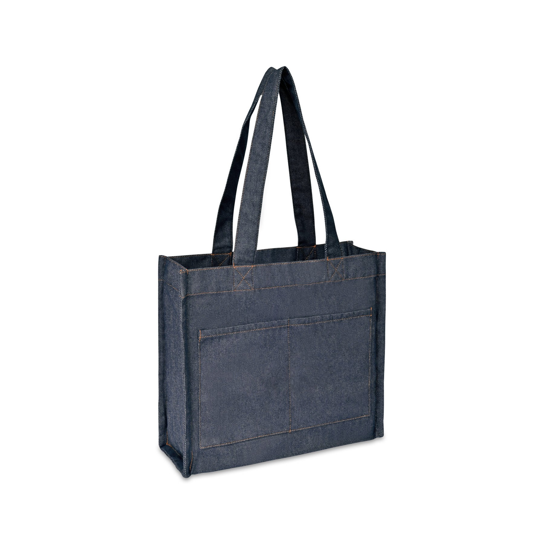 Picture of Recycled Cotton Pocket Tote - AWARE - Indigo Denim