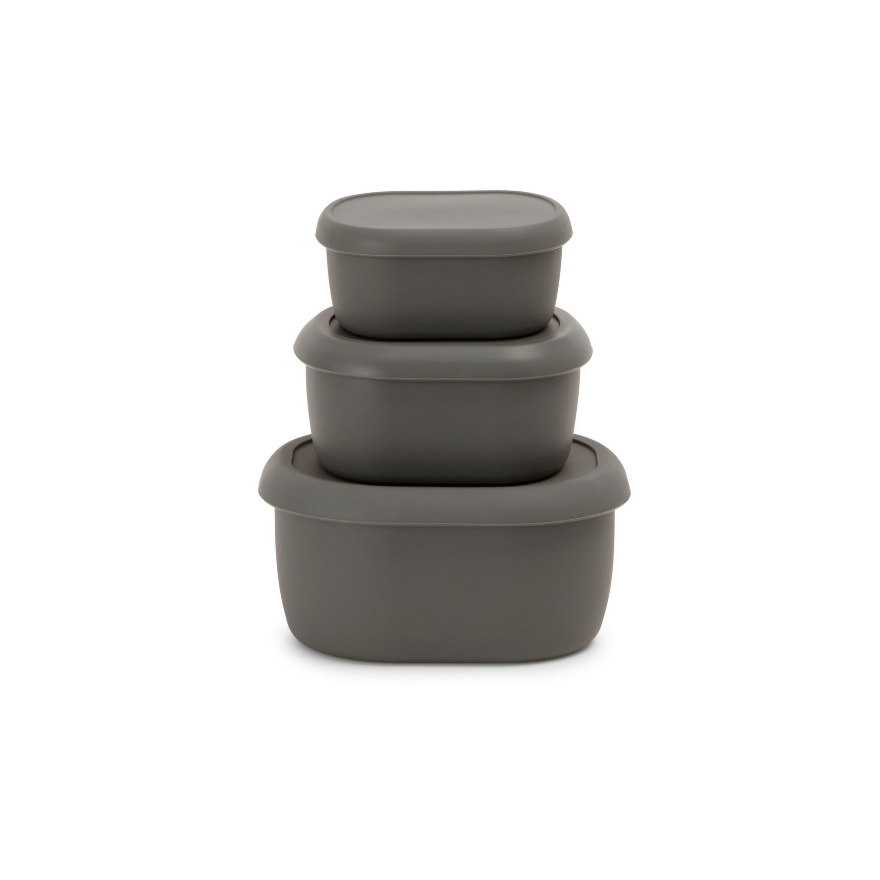 Picture of Silicone Storage Container, Set of 3 - Charcoal