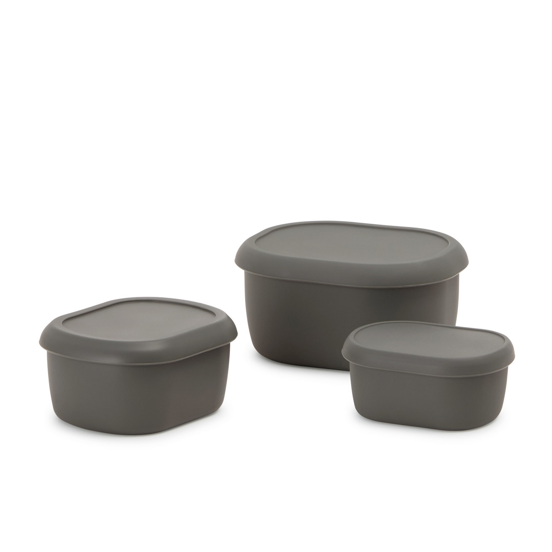 Picture of Silicone Storage Container, Set of 3 - Charcoal