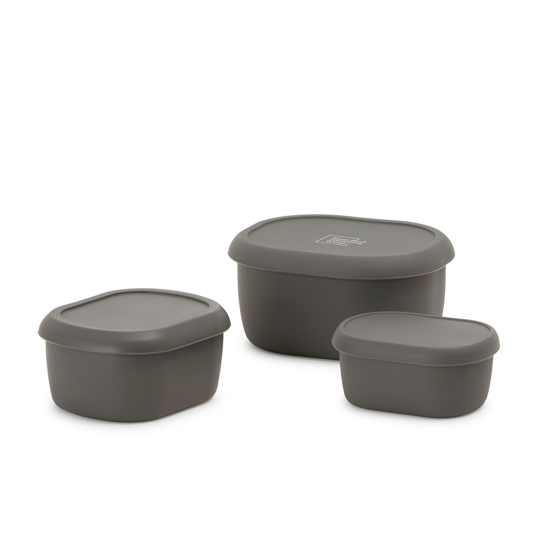 Picture of Silicone Storage Container, Set of 3 - Charcoal