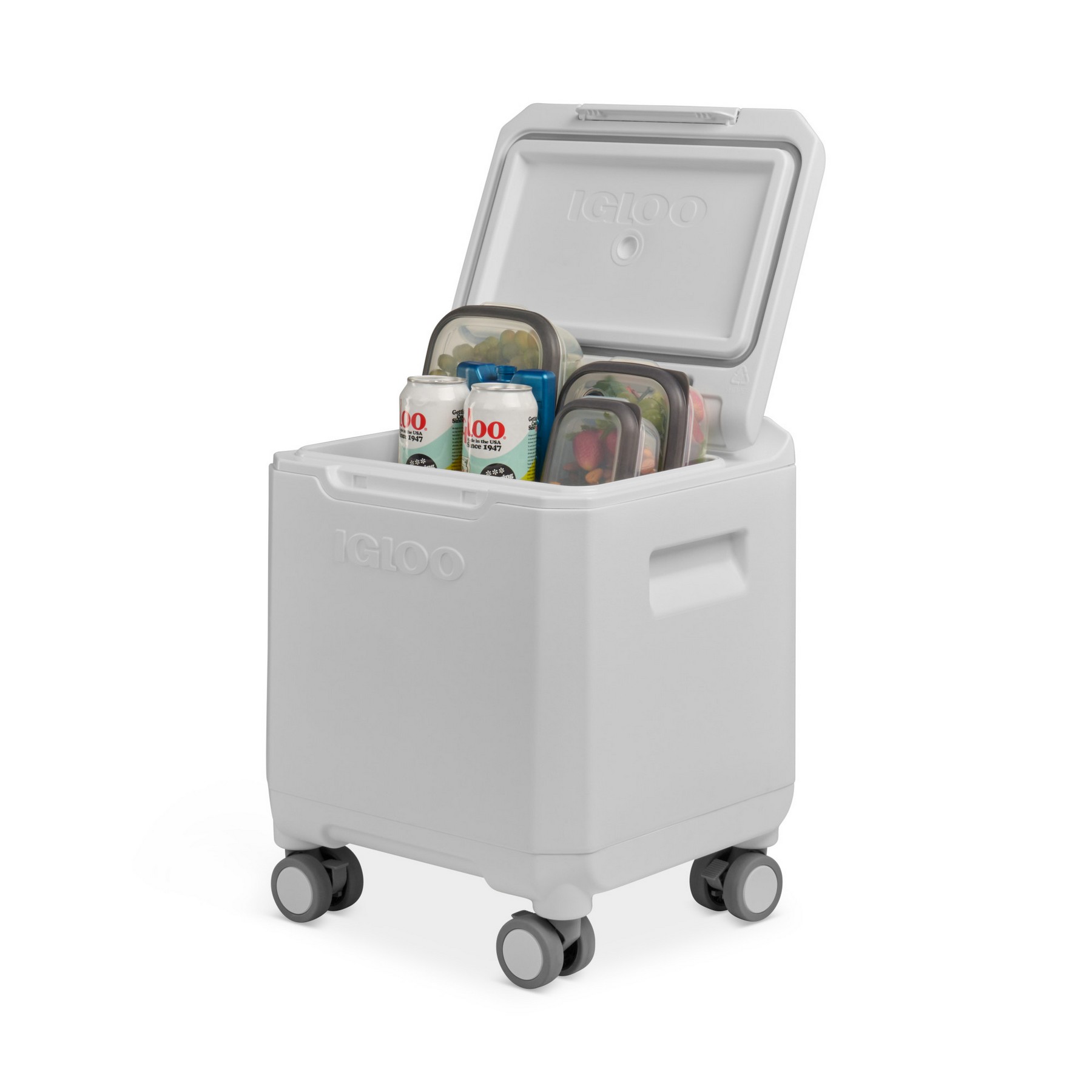 Picture of Igloo Tag Along Spinner Cooler - White