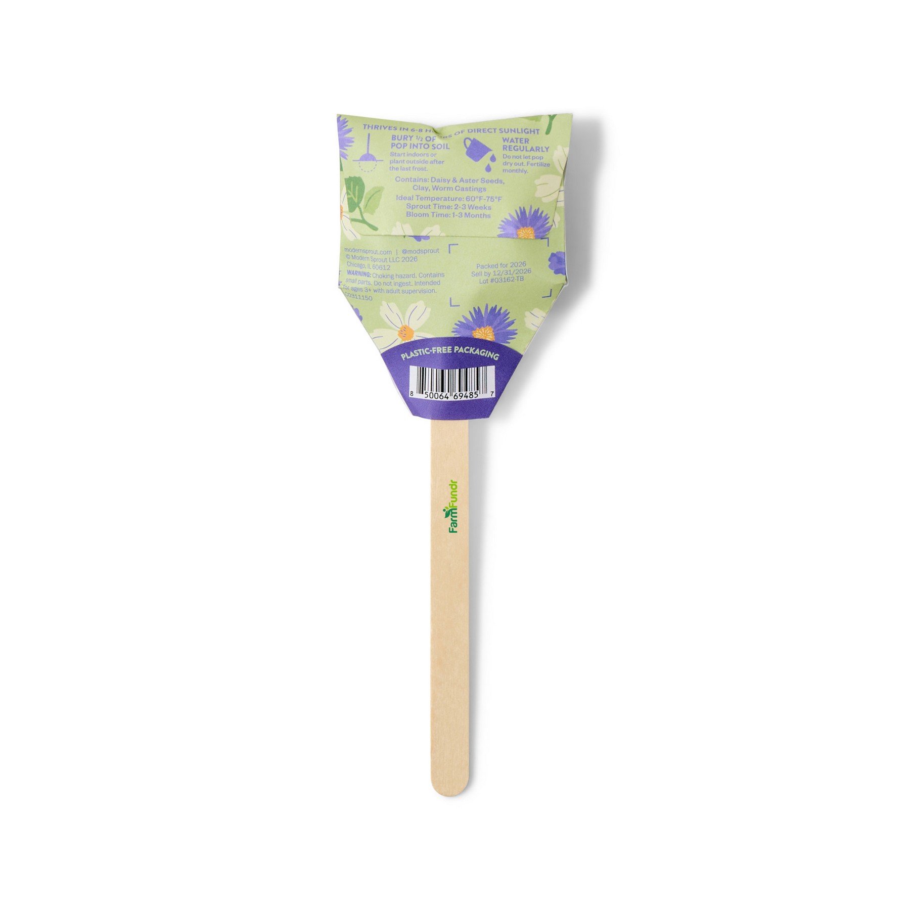 Picture of Modern Sprout Flower Seed Pop - Thanks a Bunch