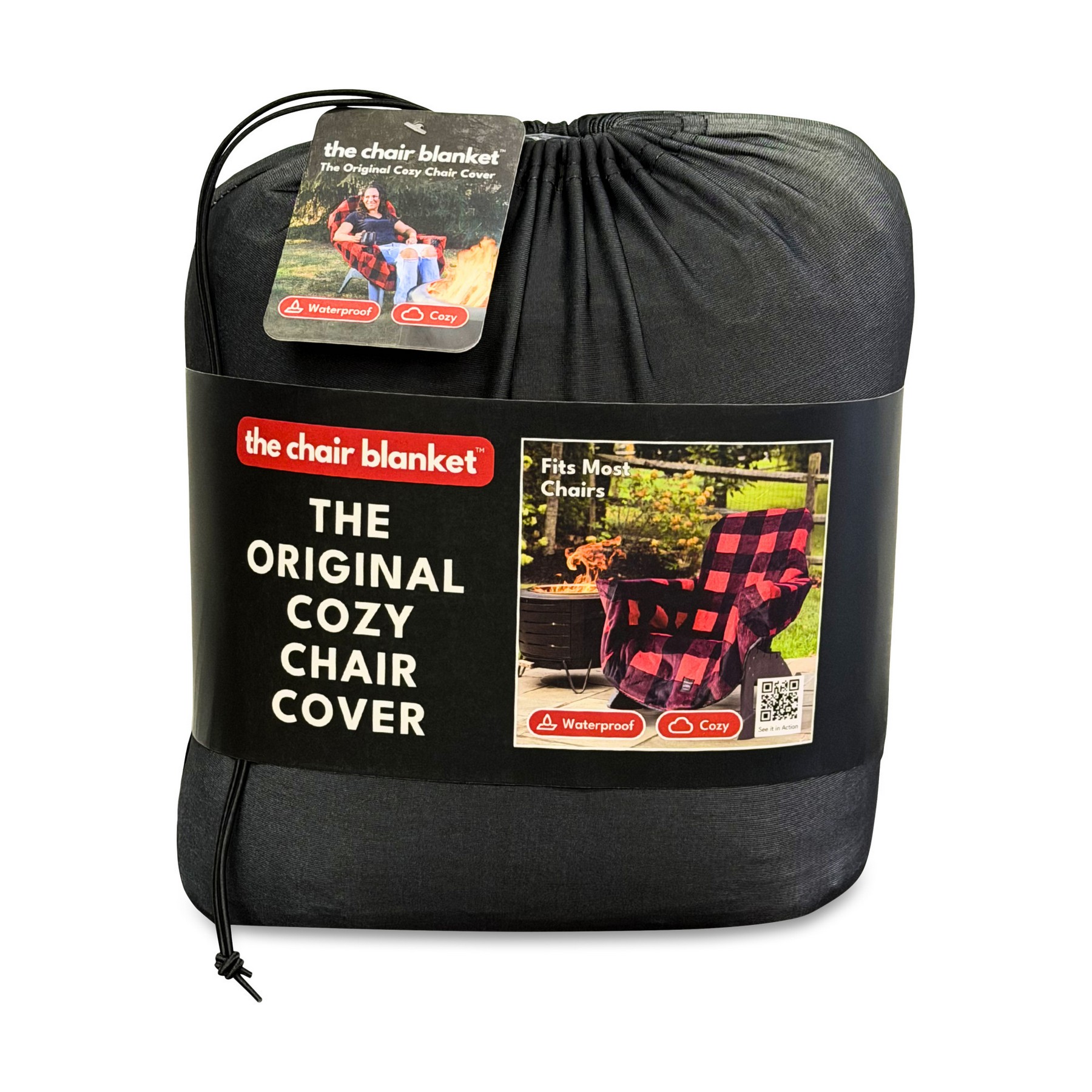 Picture of City Bonfires The Chair Blanket - Black