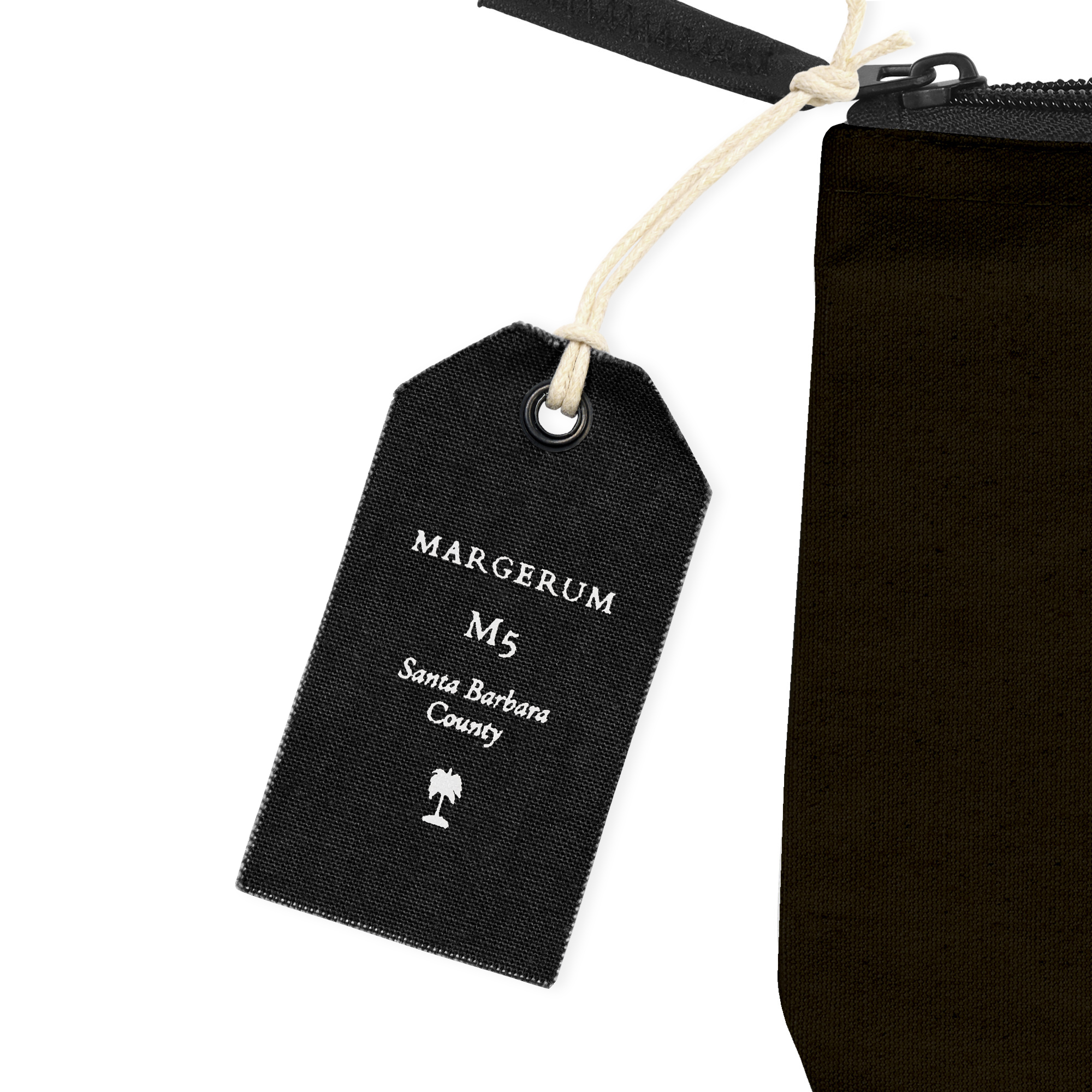 Picture of Avery Cotton Zippered Pouch - Black