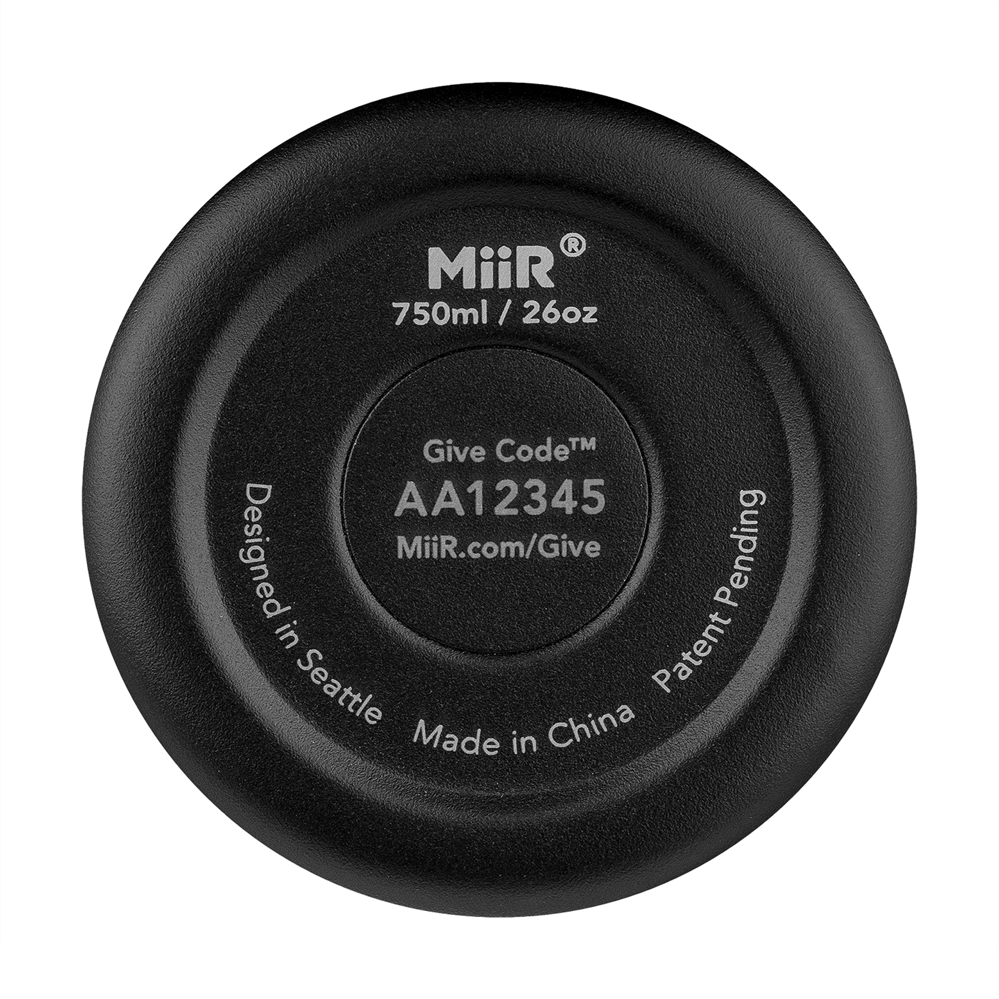 Picture of MiiR Vacuum Insulated Wine Bottle - 25 Oz. - Black Powder