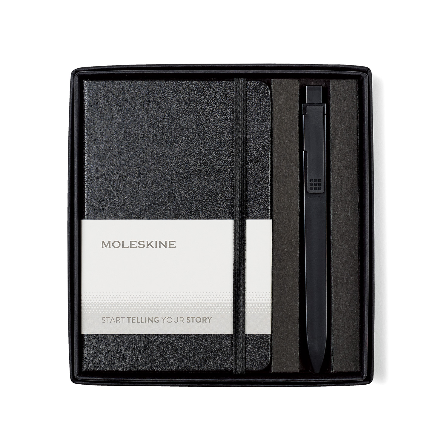Picture of Moleskine Pocket Notebook and GO Pen Gift Set - Black
