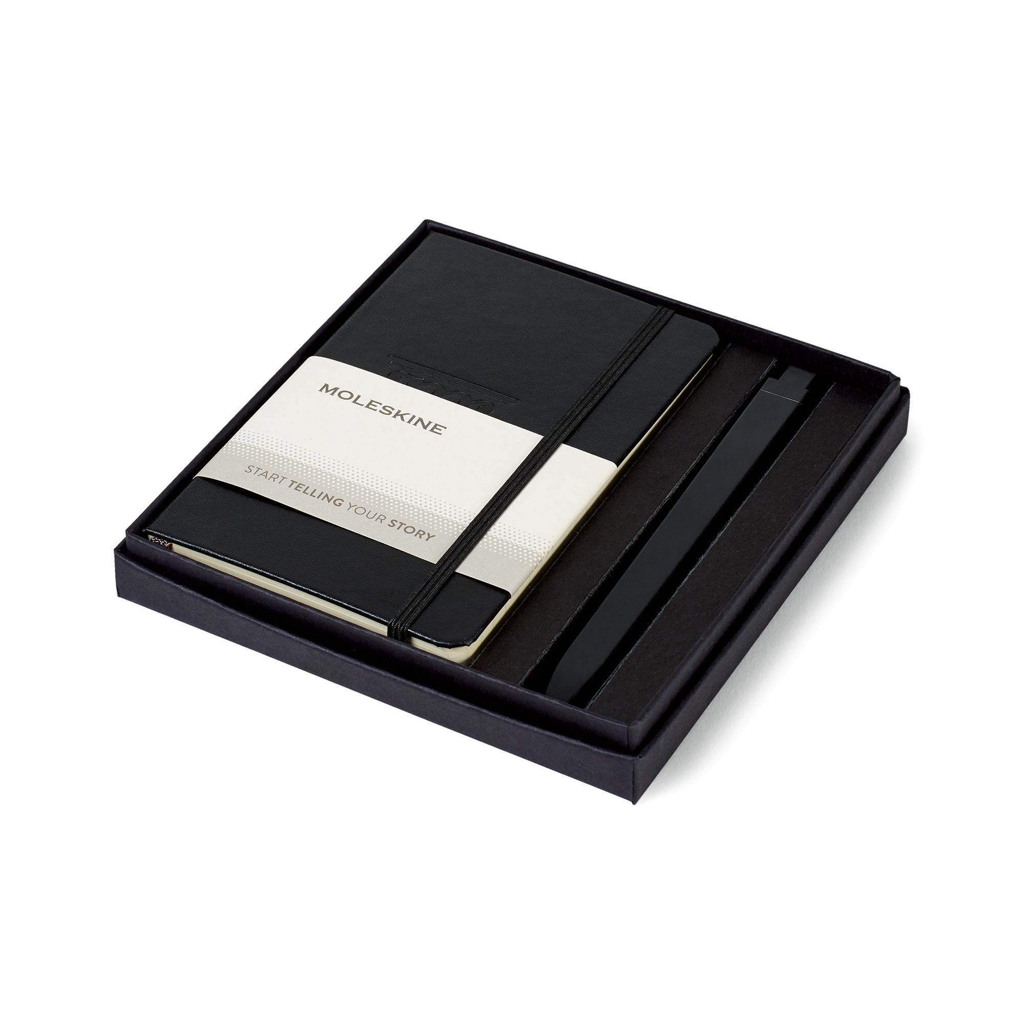 Picture of Moleskine Pocket Notebook and GO Pen Gift Set - Black