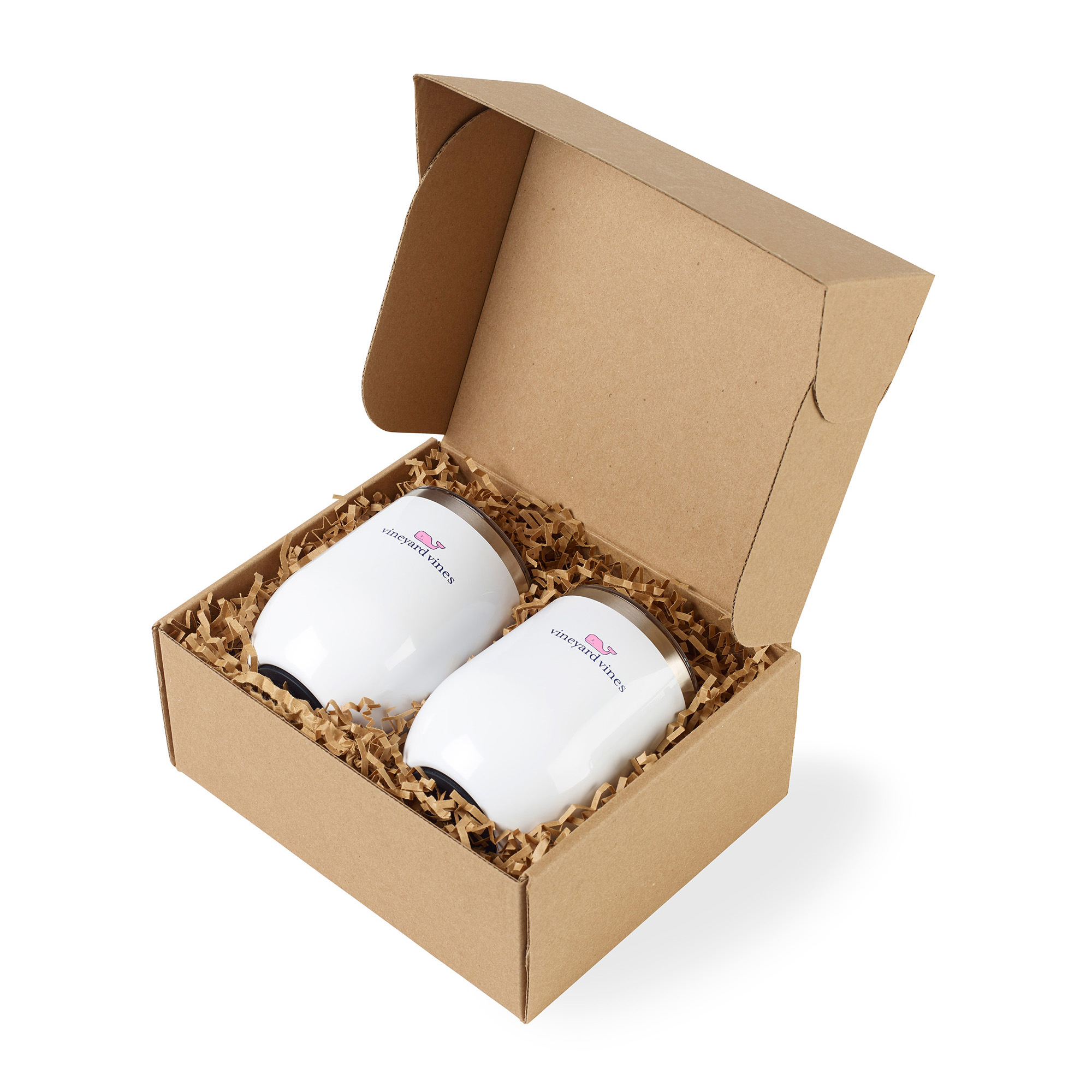Picture of CORKCICLE Stemless Wine Cup Gift Set - Gloss White