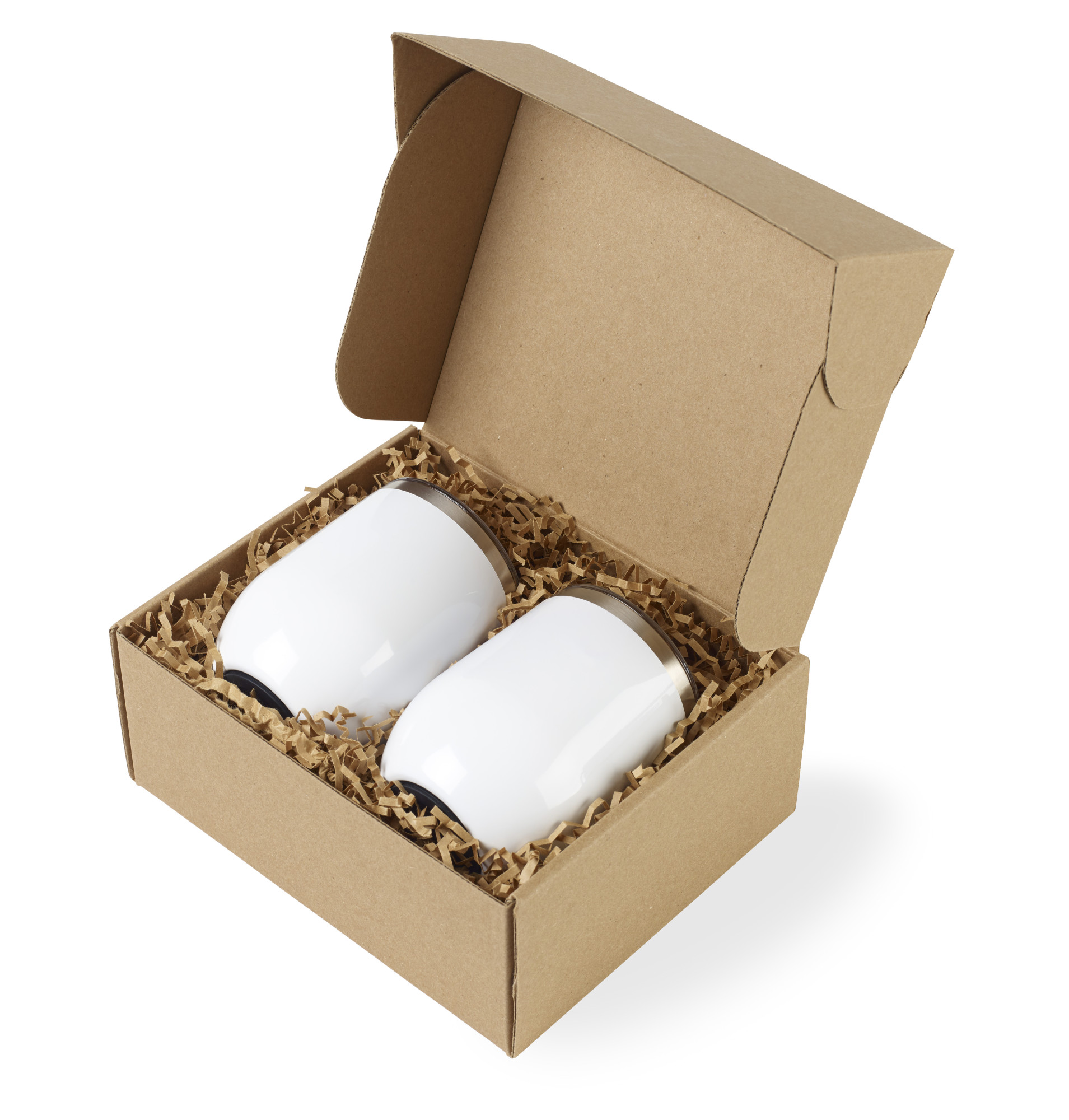 Picture of CORKCICLE Stemless Wine Cup Gift Set - Gloss White