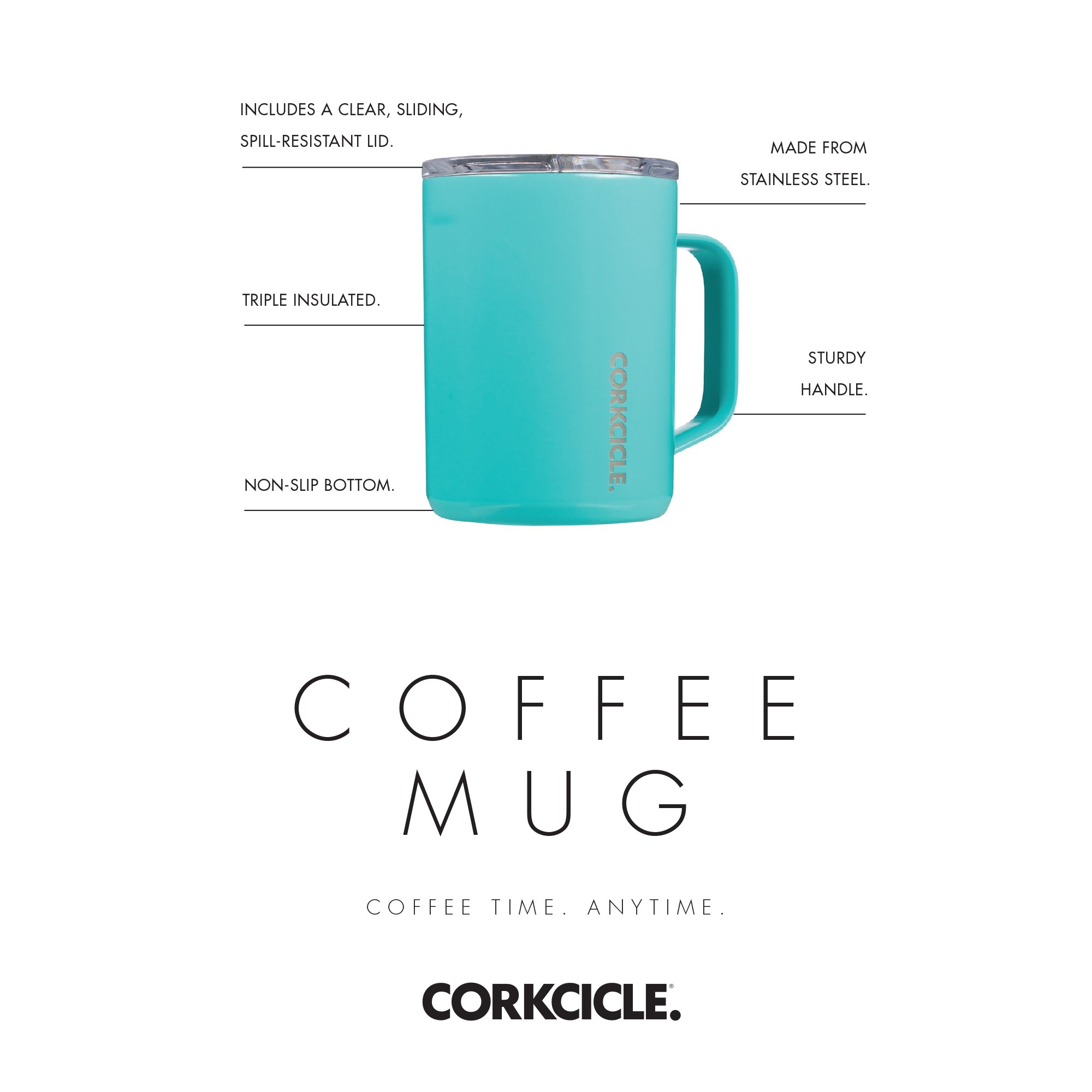 Picture of CORKCICLE Coffee Mug - 16 oz. - Gloss White