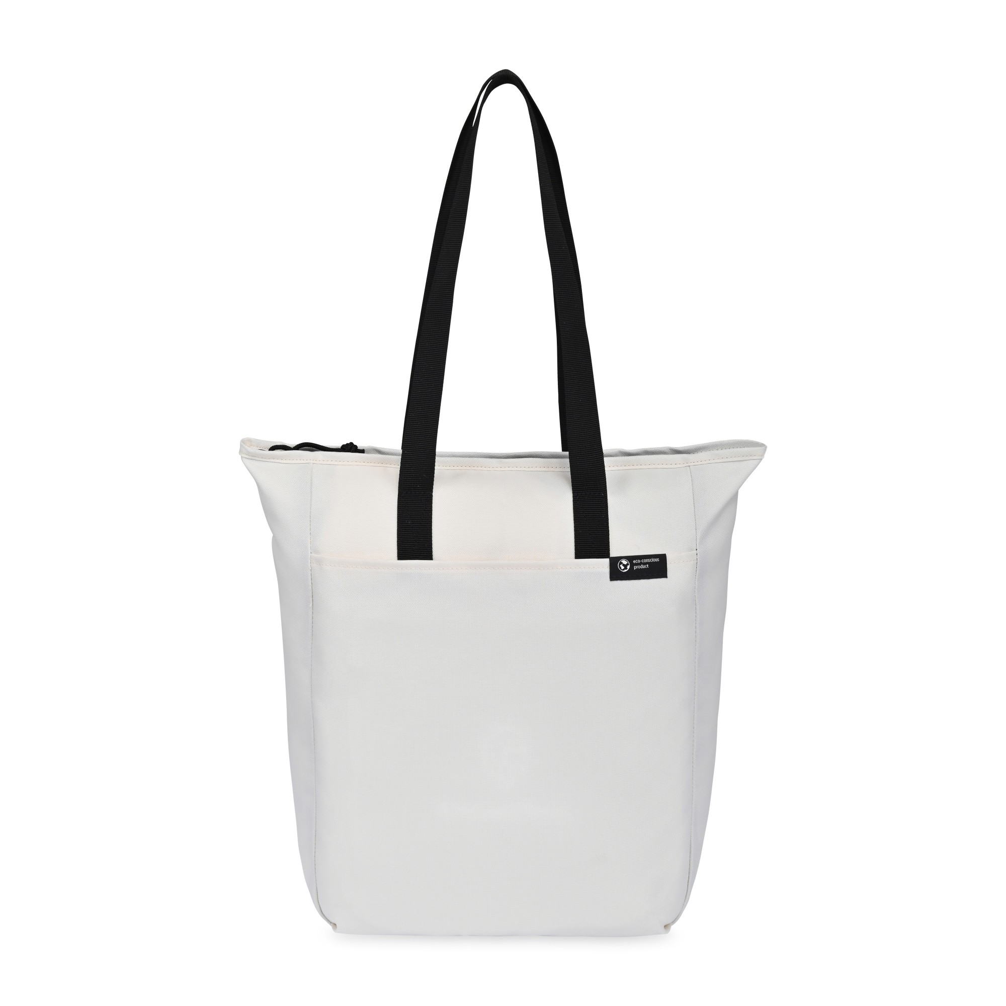 Picture of Renew Recycled rPET Zippered Tote - AWARE - Cream