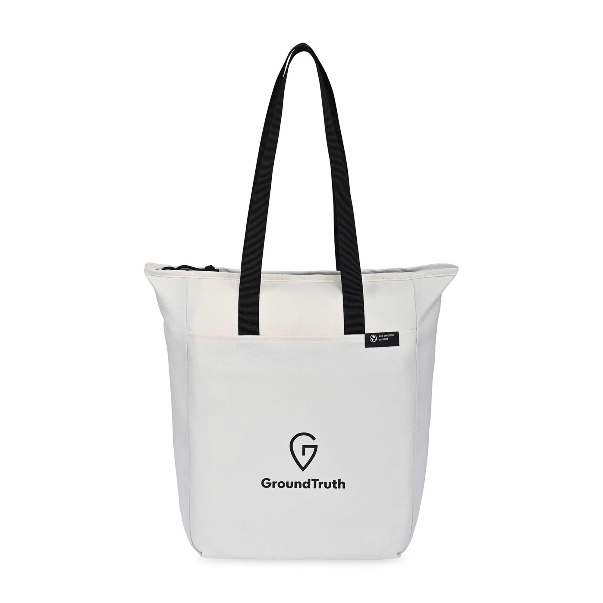 Picture of Renew Recycled rPET Zippered Tote - AWARE - Cream