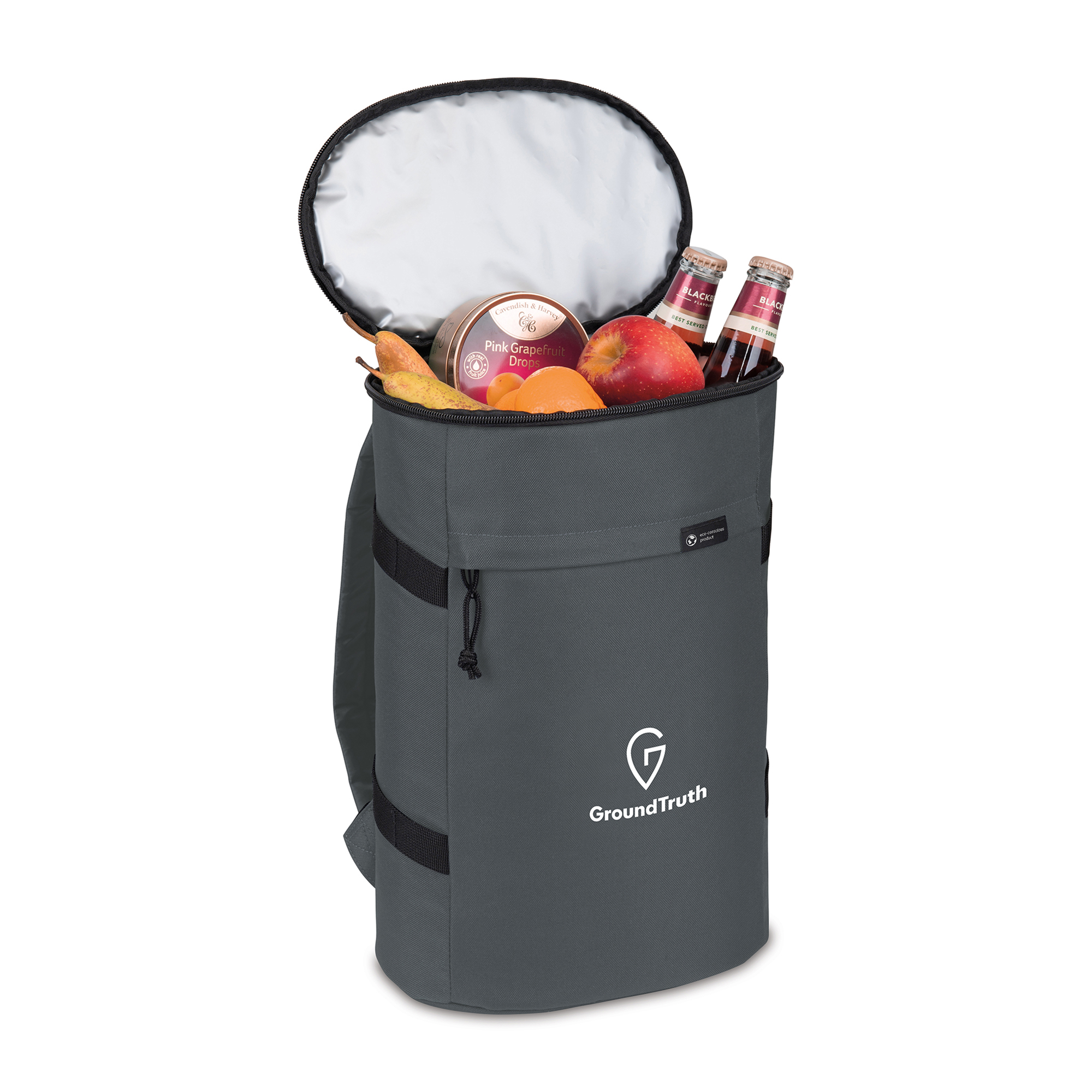Picture of Renew Recycled rPET Backpack Cooler - AWARE - Durango Grey