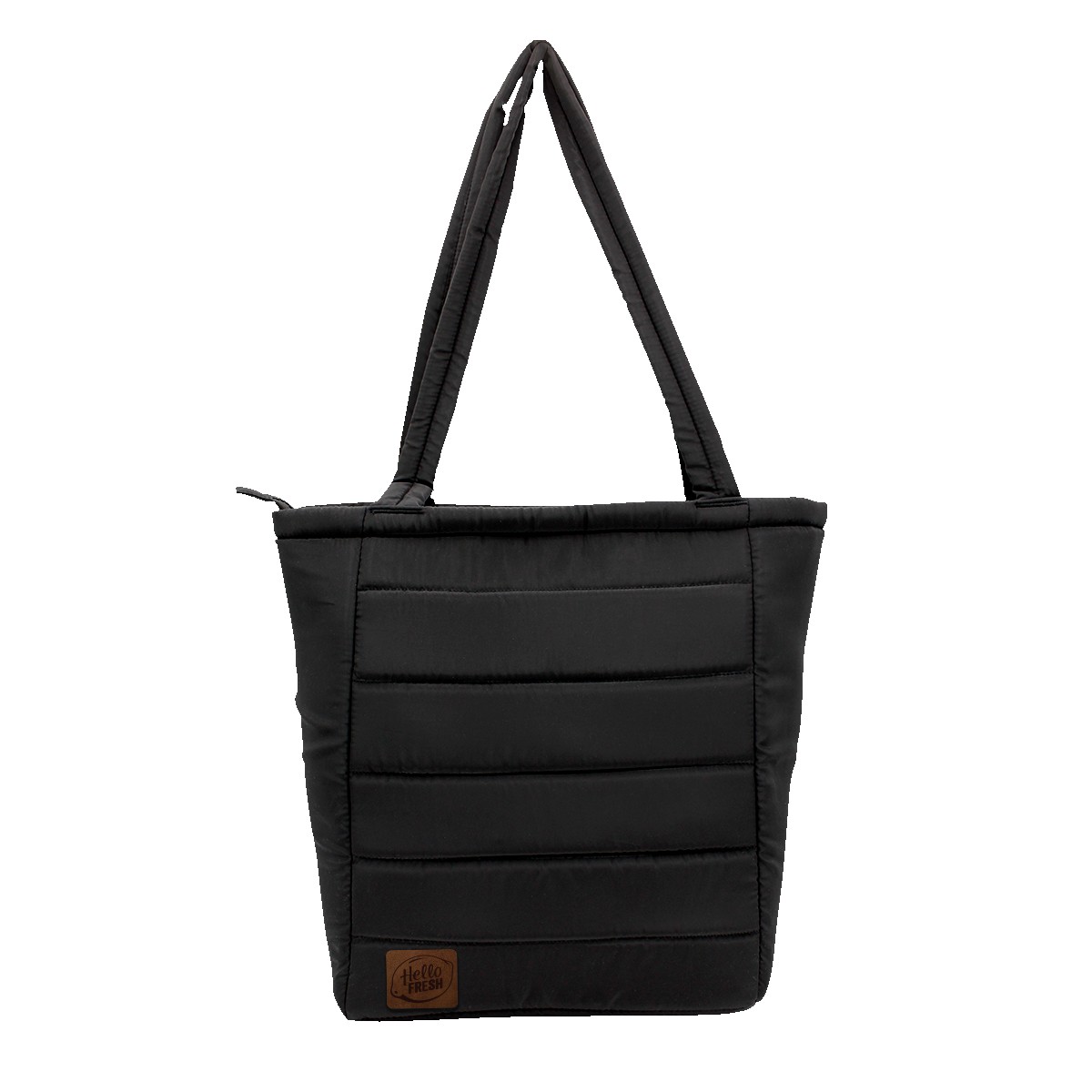 Picture of Otaria™ Puffy Recycled Tote Bag, Leather Patch - Laser Engraving