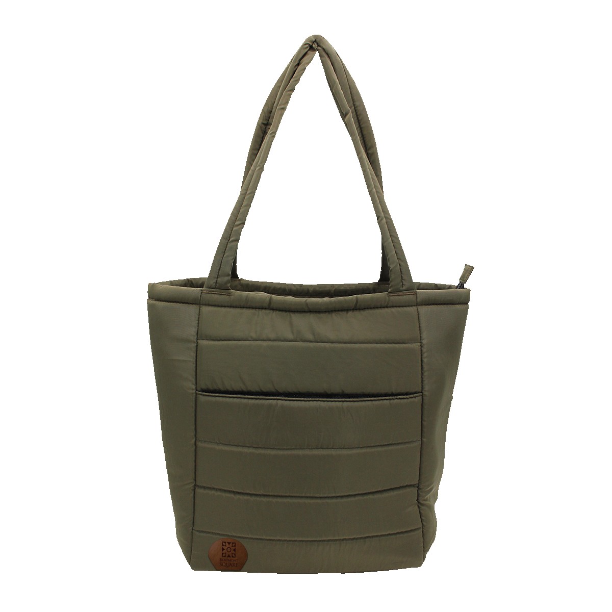 Picture of Otaria™ Puffy Recycled Tote Bag, Leather Patch - Laser Engraving