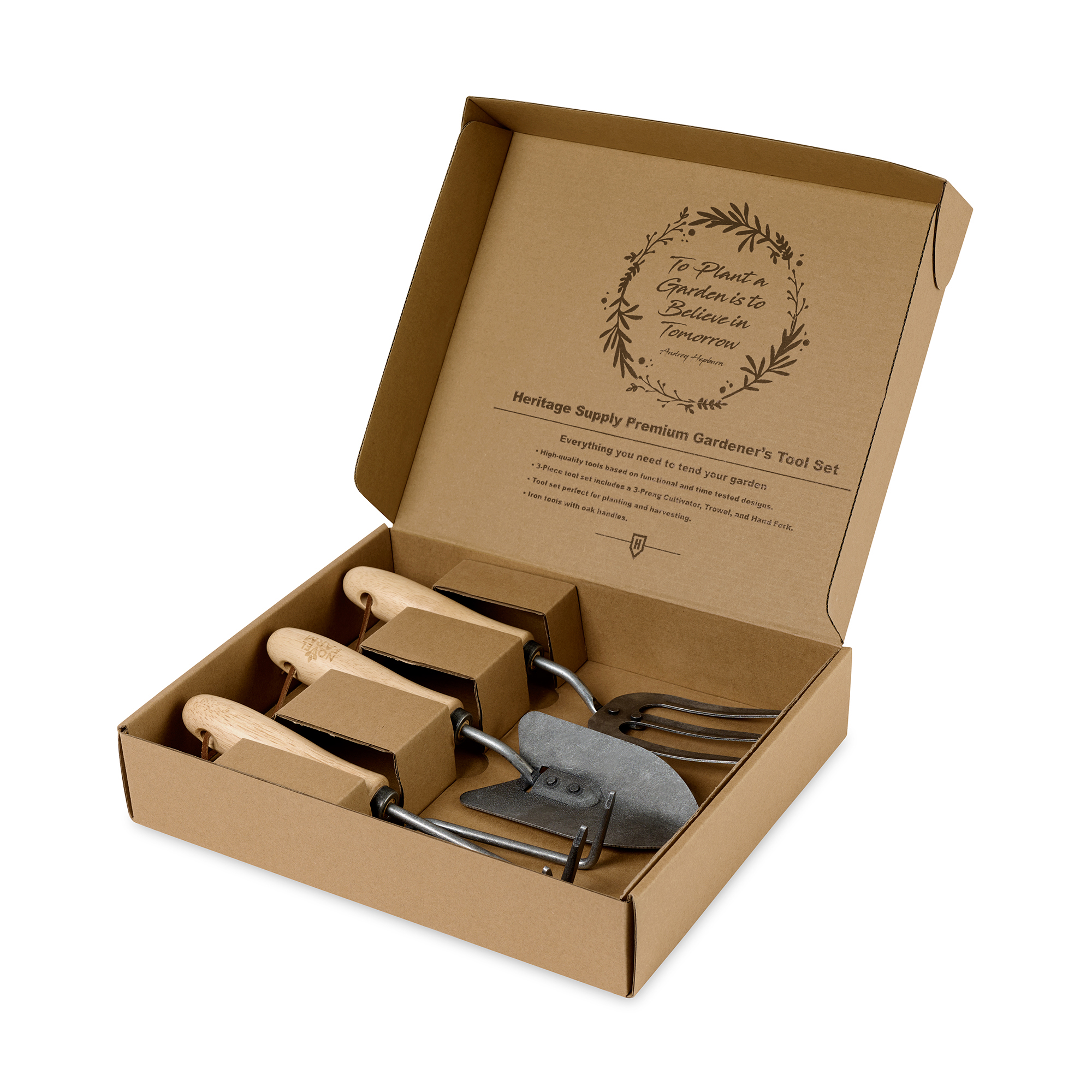 Picture of Heritage Supply Premium Gardener's Tool Set - Wood