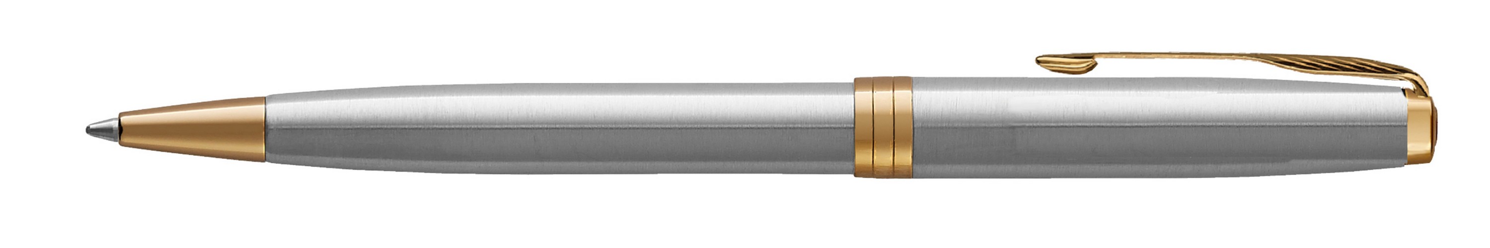 Picture of Parker Sonnet Ballpoint - Stainless Steel - Gold Trim