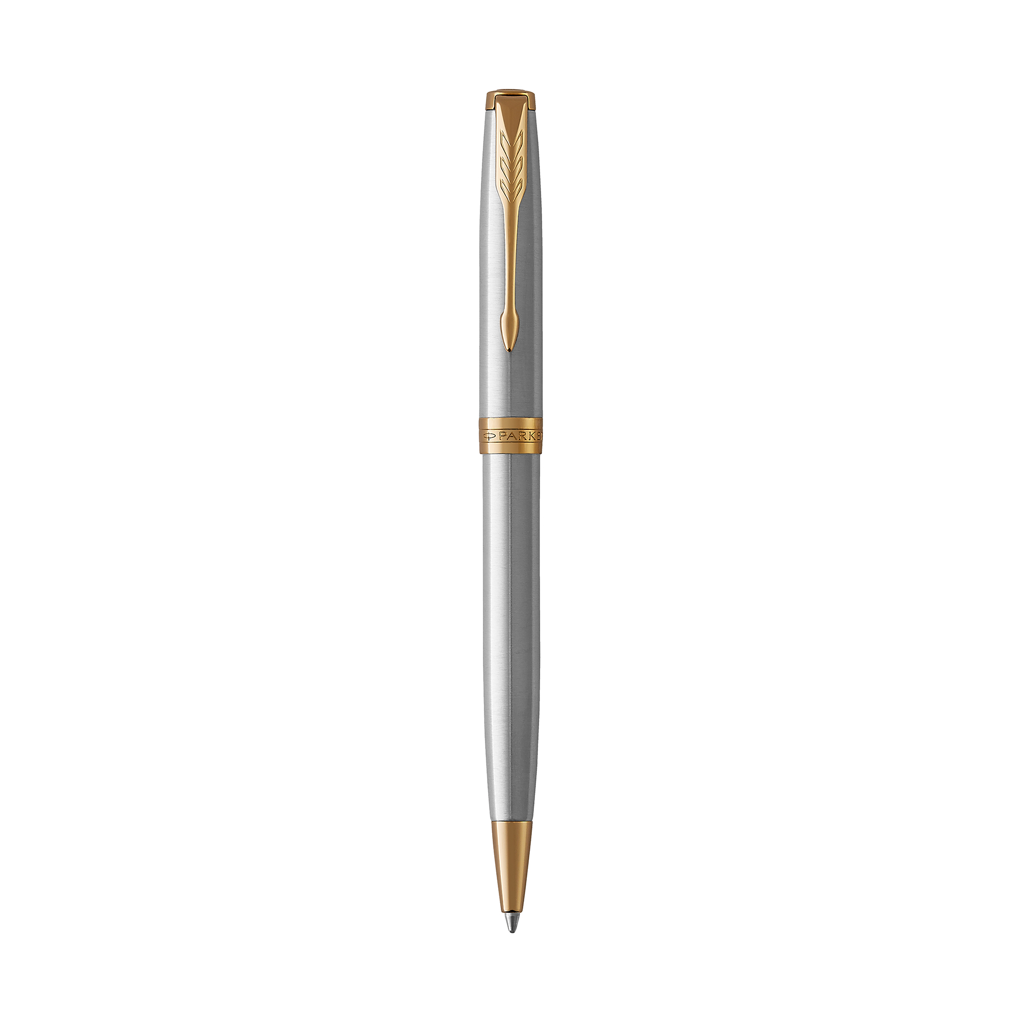 Picture of Parker Sonnet Ballpoint - Stainless Steel - Gold Trim