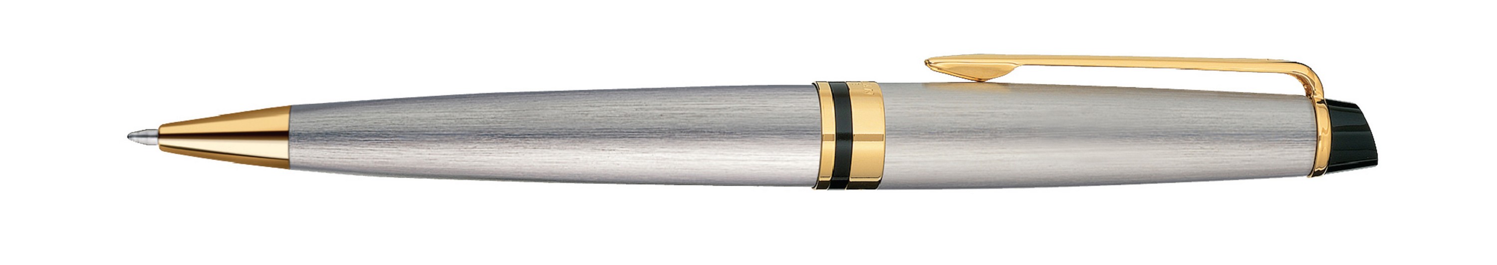 Picture of Waterman Expert Ballpoint - Stainless Steel - Gold Trim