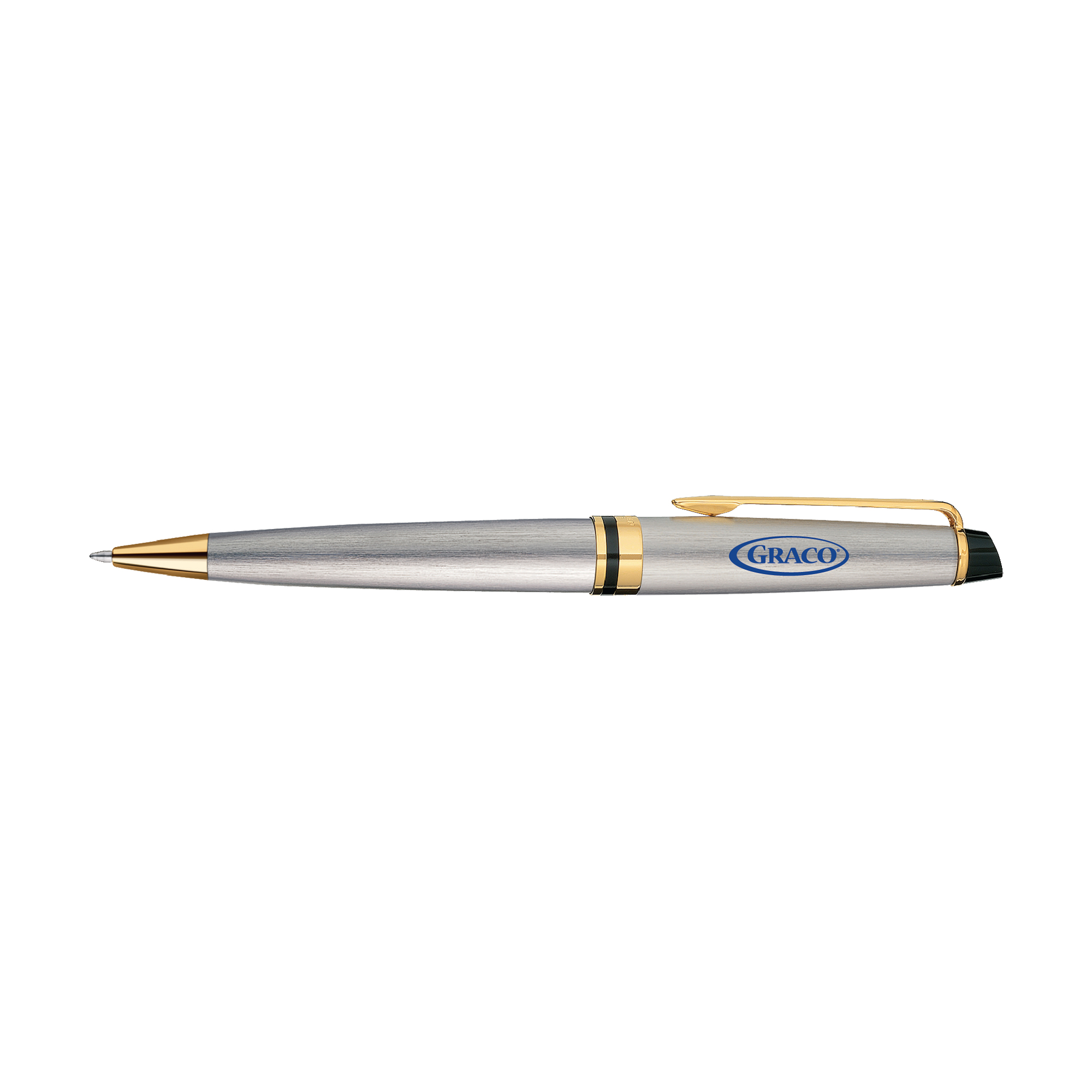 Picture of Waterman Expert Ballpoint - Stainless Steel - Gold Trim
