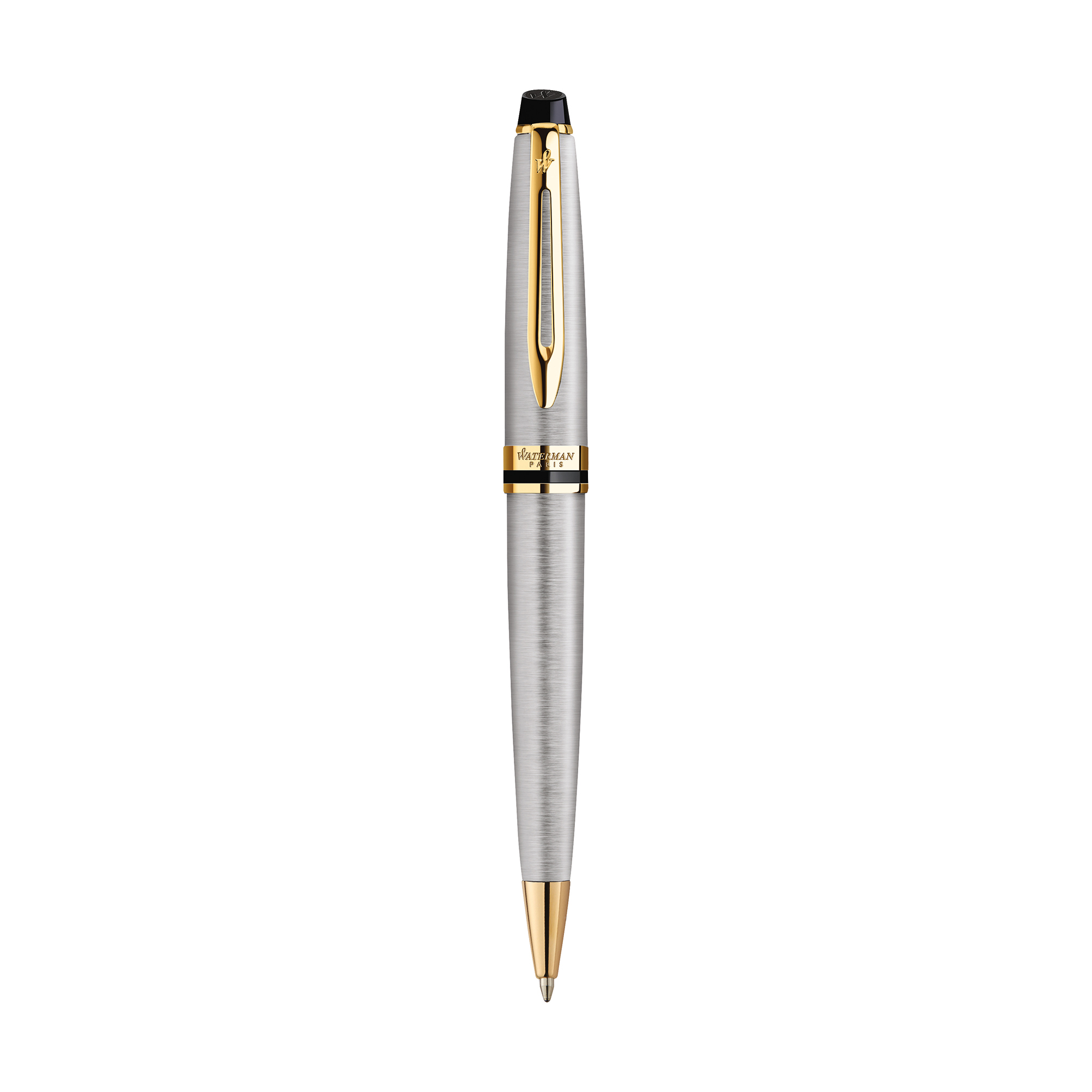 Picture of Waterman Expert Ballpoint - Stainless Steel - Gold Trim