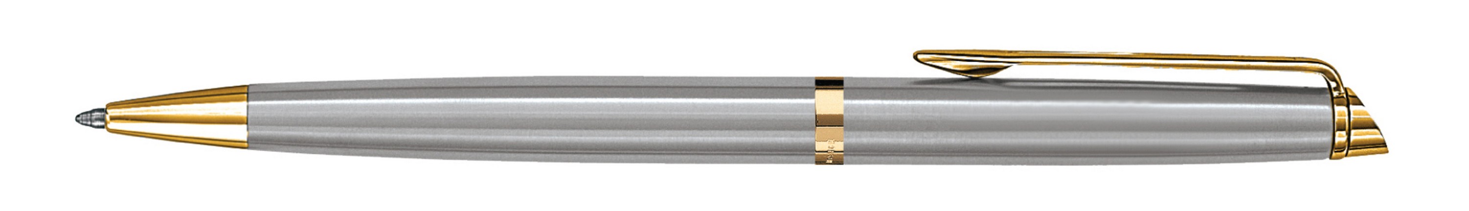 Picture of Waterman Hemisphere Ballpoint - Blue Ink - Stainless Steel - Gold Trim
