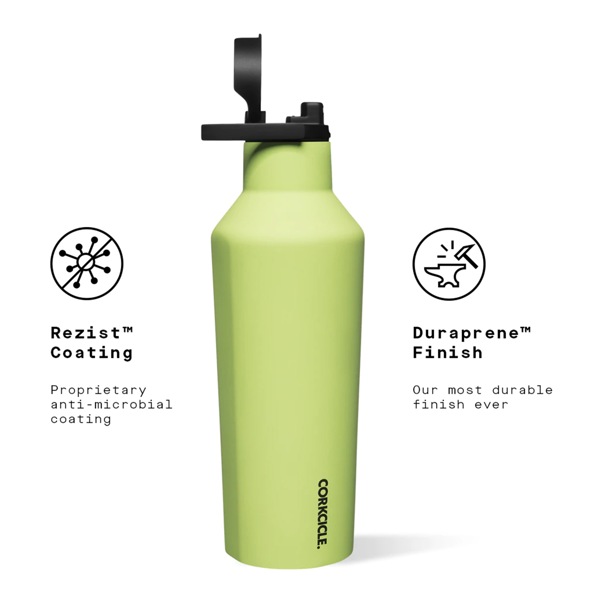 Picture of CORKCICLE Sport Canteen Soft Touch- 20 Oz. - Citron