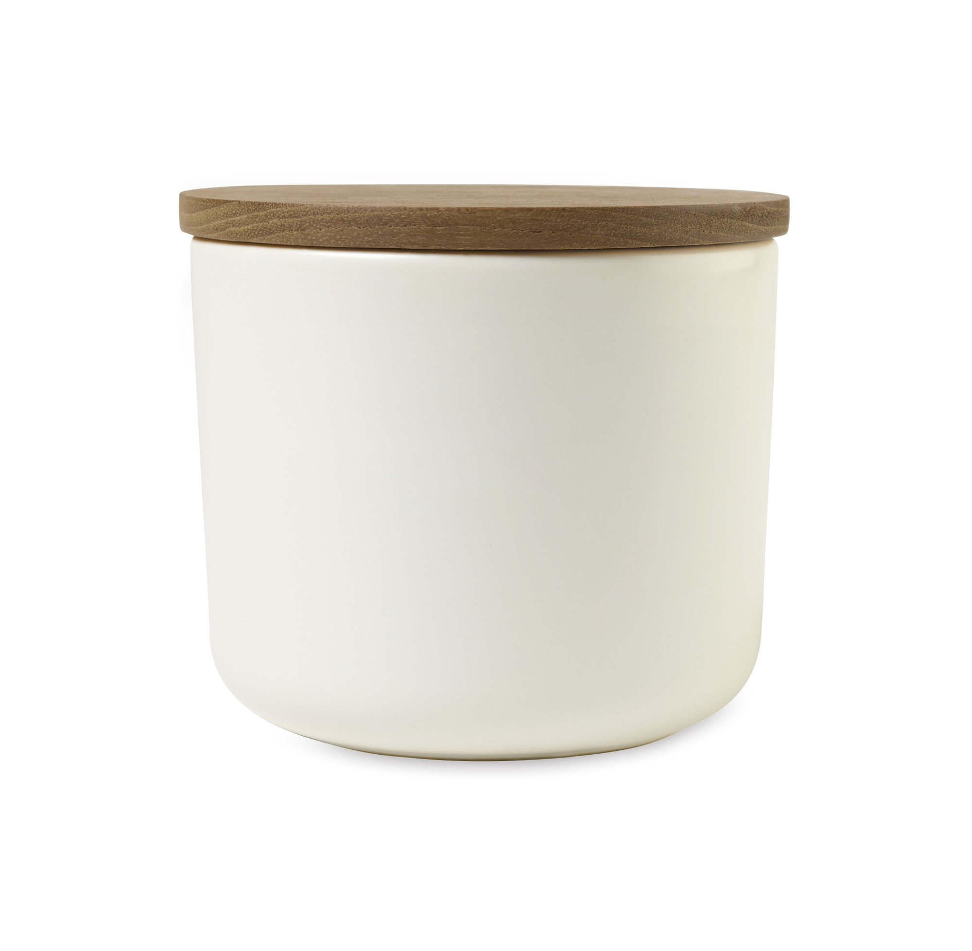 Picture of Be Home Brampton Stoneware Container - Medium - White