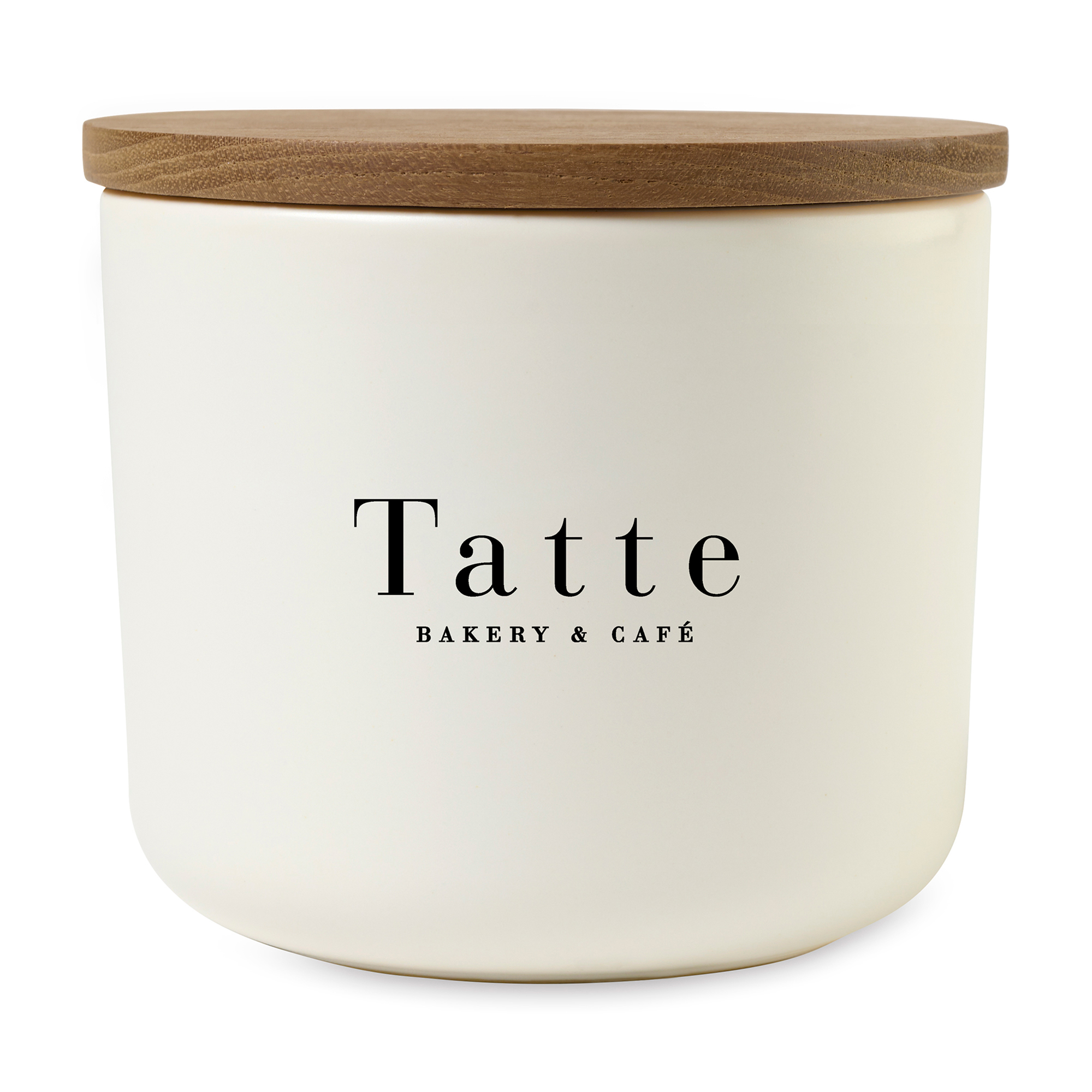 Picture of Be Home Brampton Stoneware Container - Medium - White