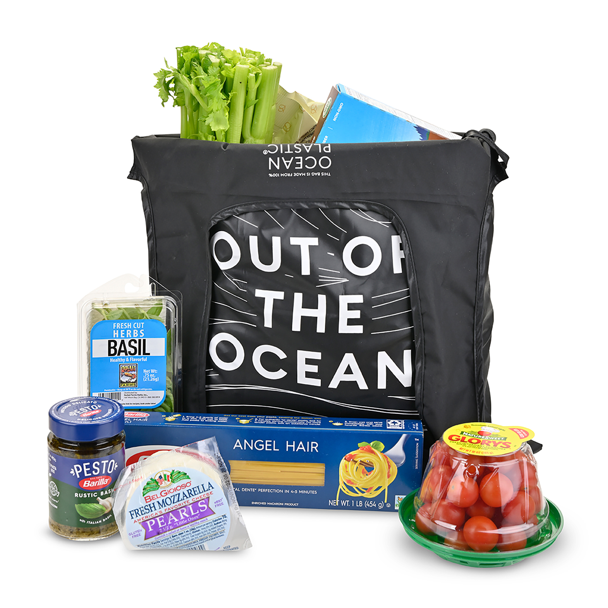 Picture of Out of the Ocean Pocket Tote - Black