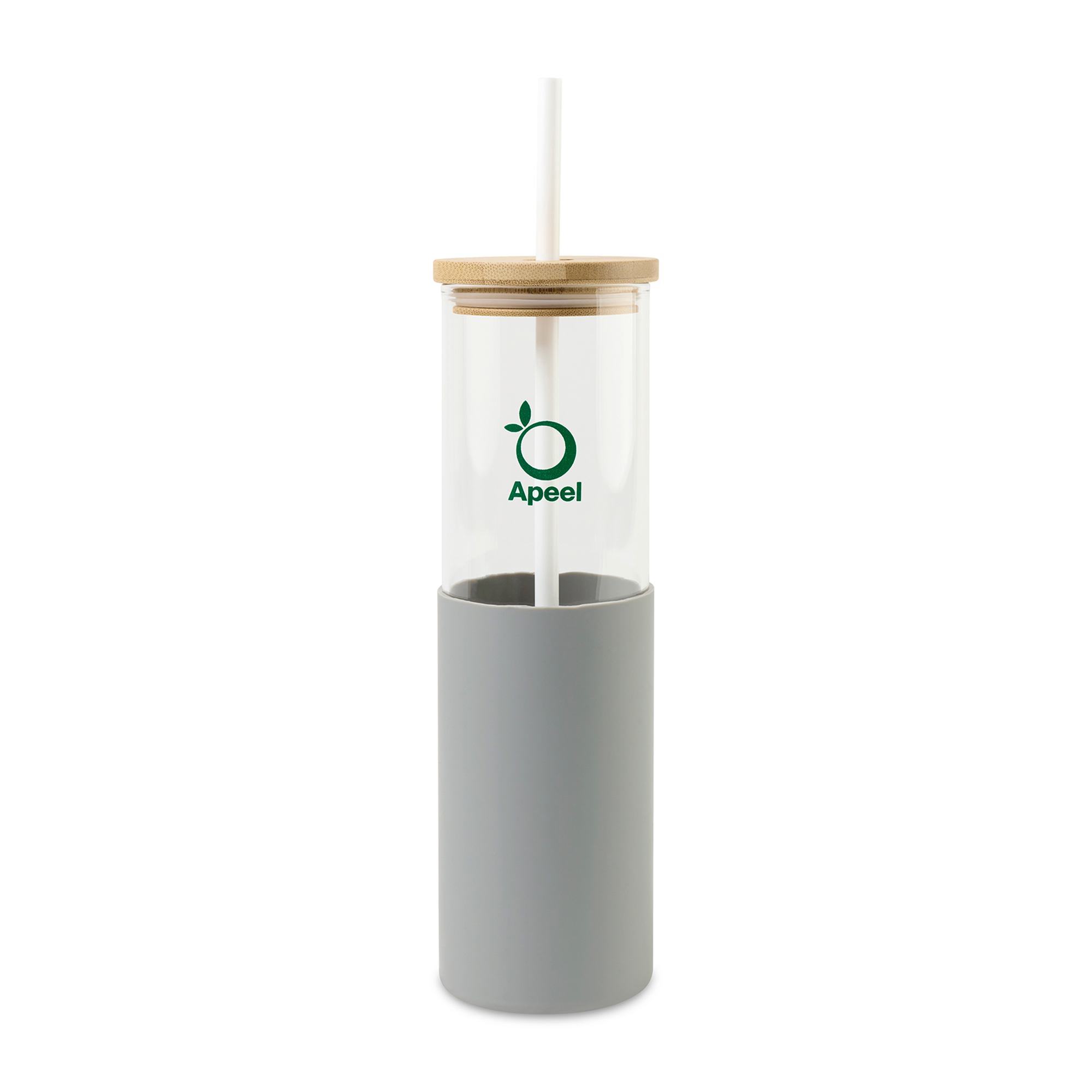 Picture of Aviana Journey Glass Tumbler with Straw - 20 Oz - Dove Grey