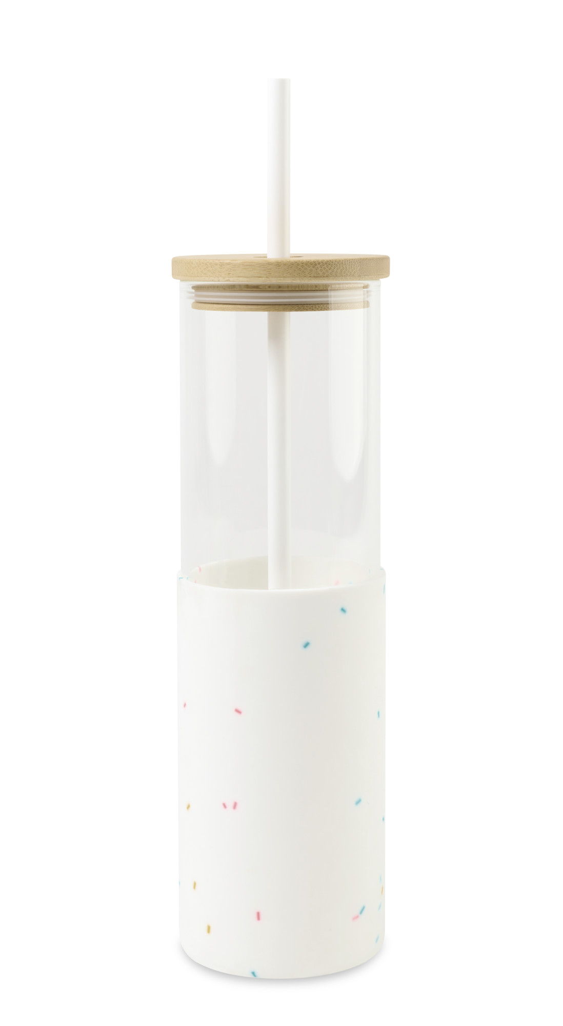 Picture of Aviana Journey Glass Tumbler with Straw - 20 Oz - Confetti