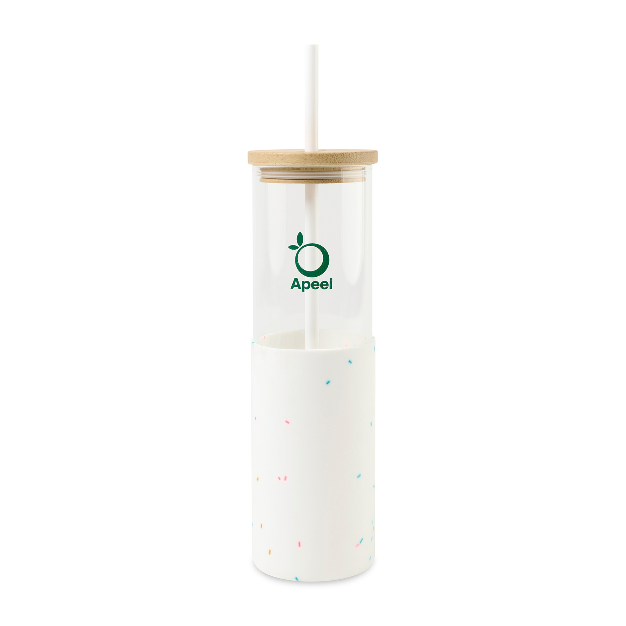 Picture of Aviana Journey Glass Tumbler with Straw - 20 Oz - Confetti