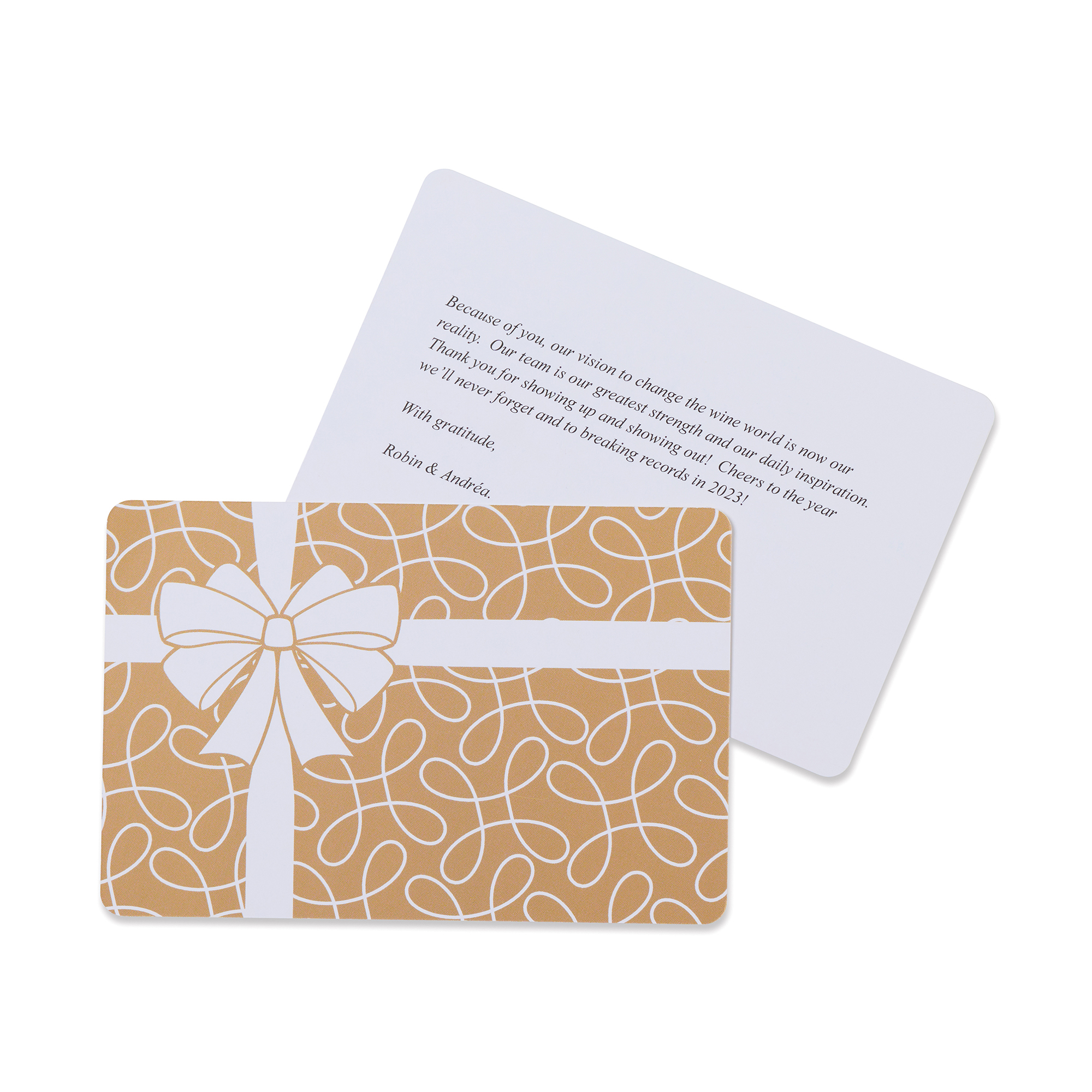 Picture of Gift Box Greeting Card - White