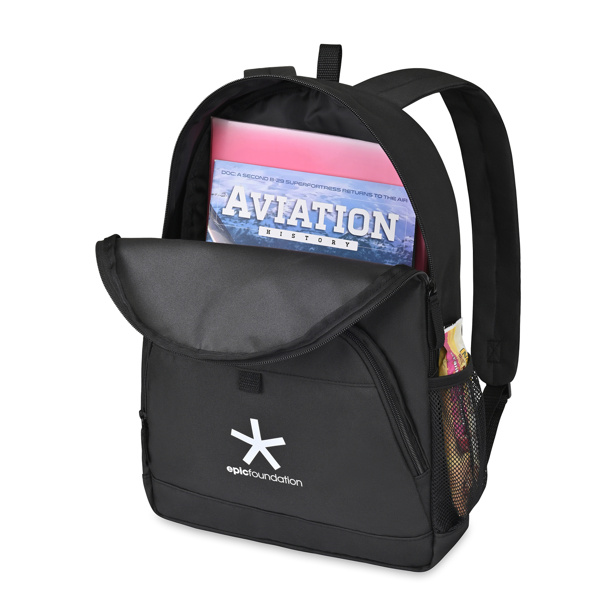 Picture of Repeat Recycled rPET Backpack - Black