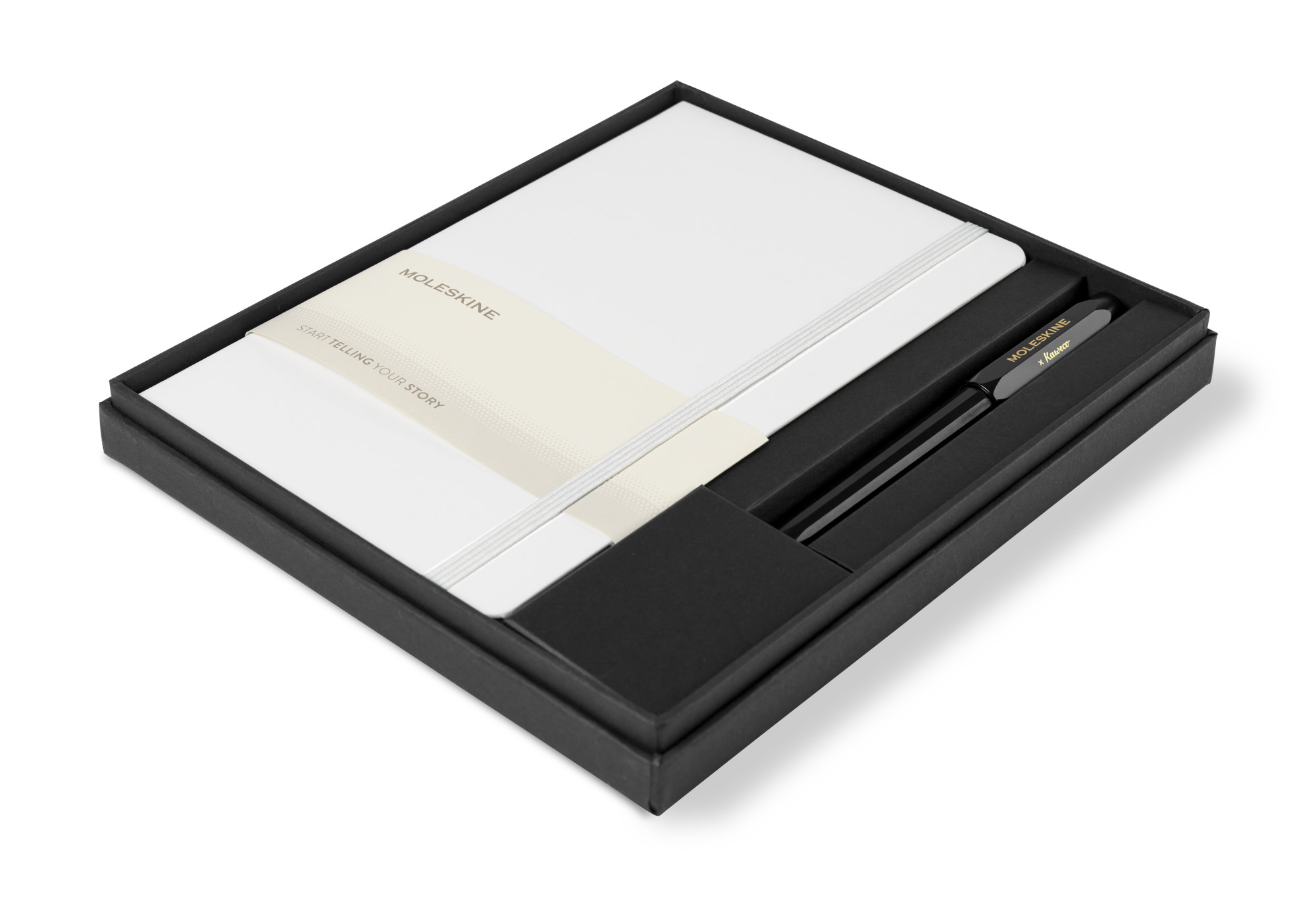 Picture of Moleskine Large Notebook and Kaweco Pen Gift Set - White
