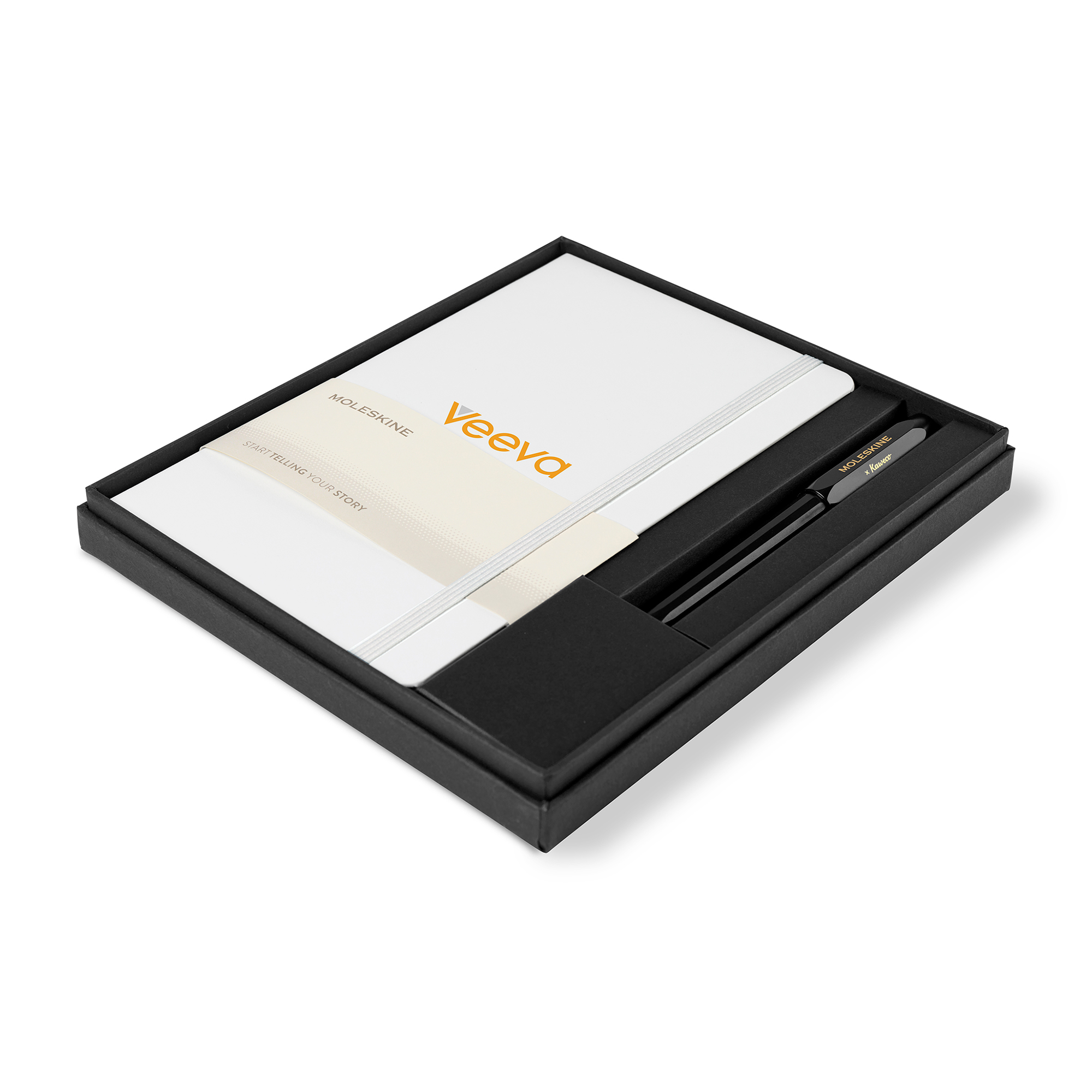 Picture of Moleskine Large Notebook and Kaweco Pen Gift Set - White