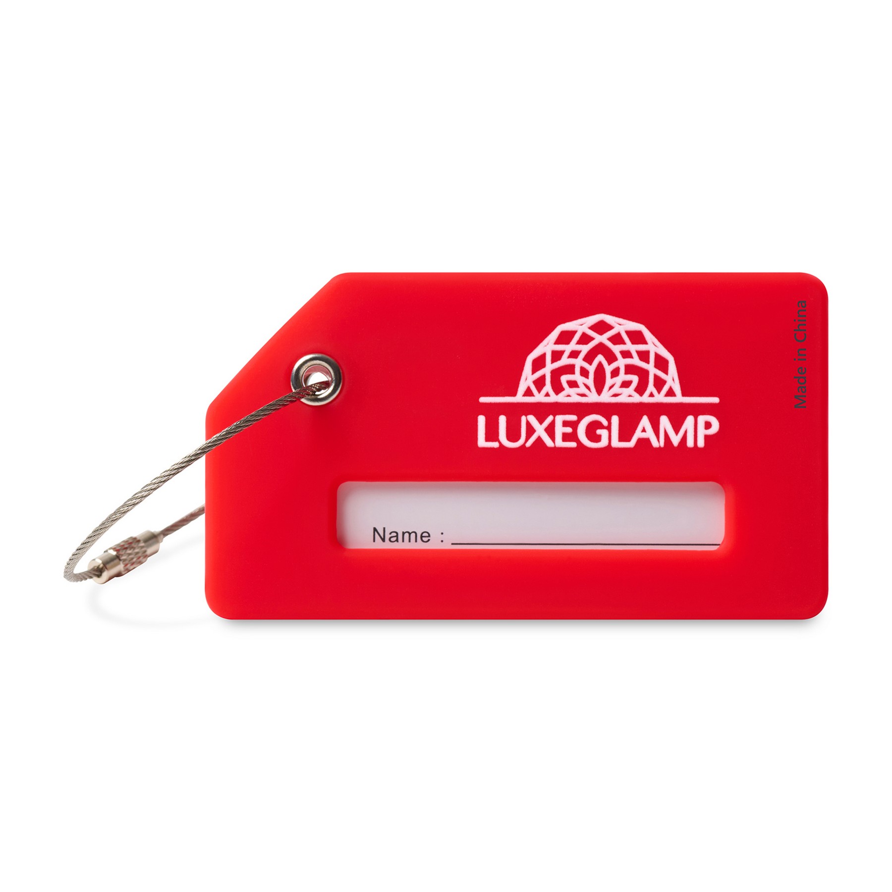 Picture of Silicone Luggage Tag - Red
