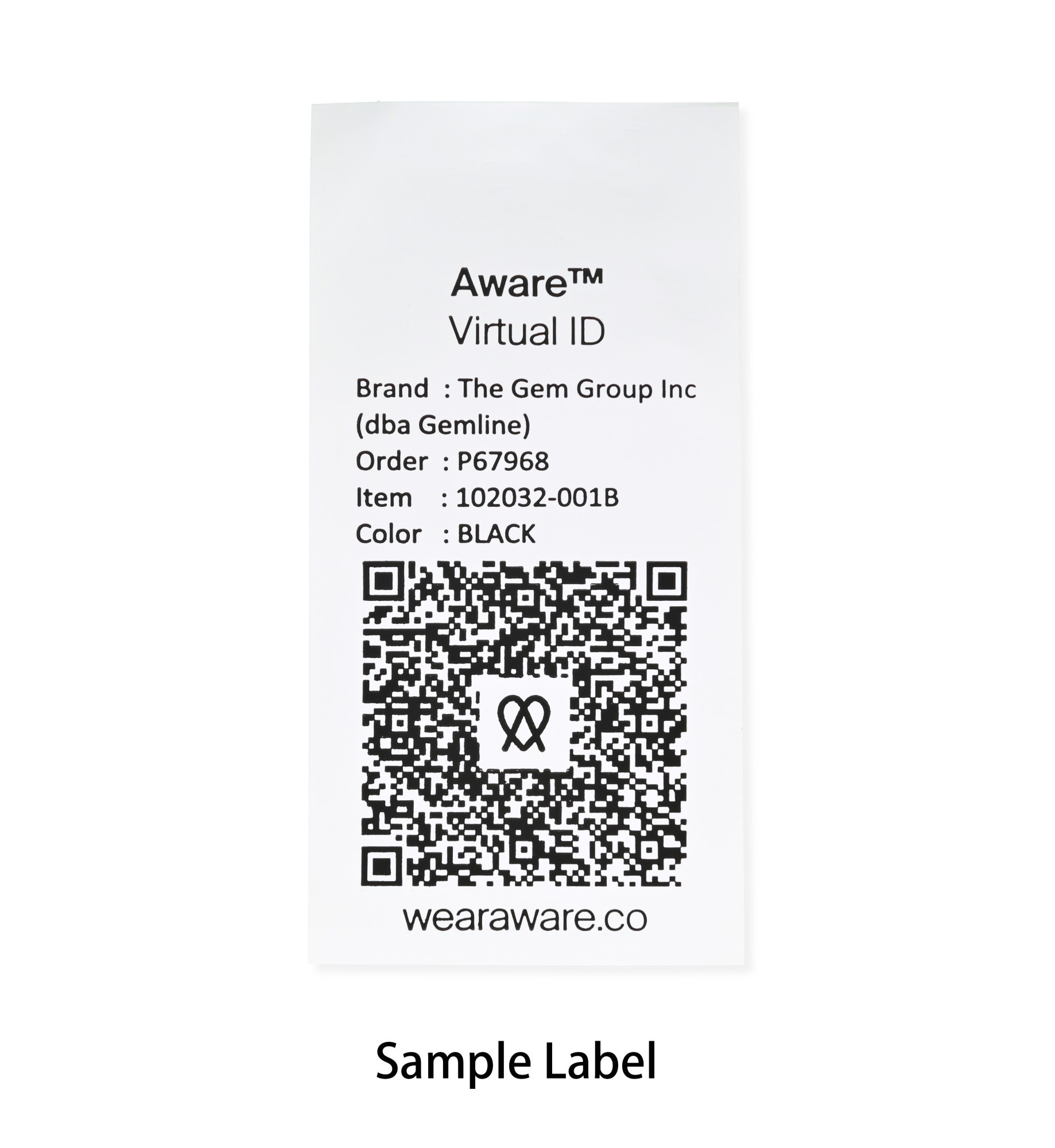 Picture of Recycled Cotton Tote - AWARE - Light Grey