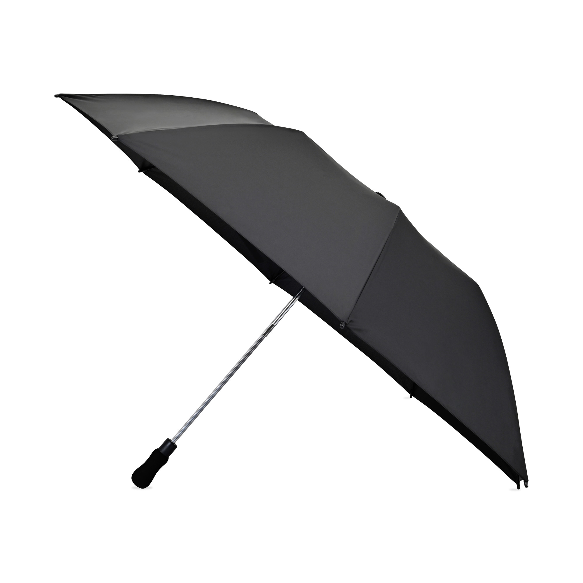 Picture of Elements 58" Recycled rPET Auto Open Travel Folding Umbrella - Black