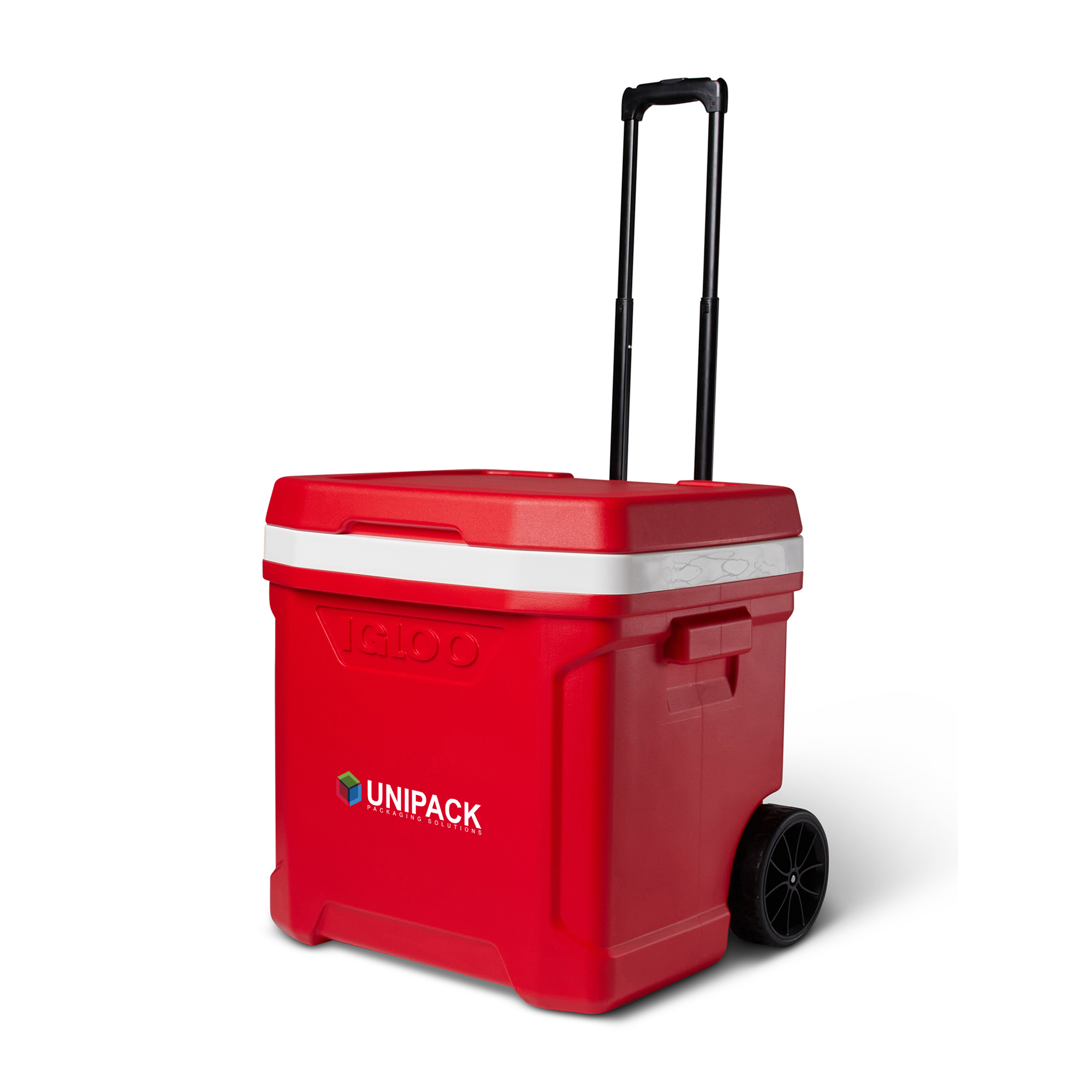 Picture of Igloo Profile II 60 Qt Roller Cooler - White-Red Star