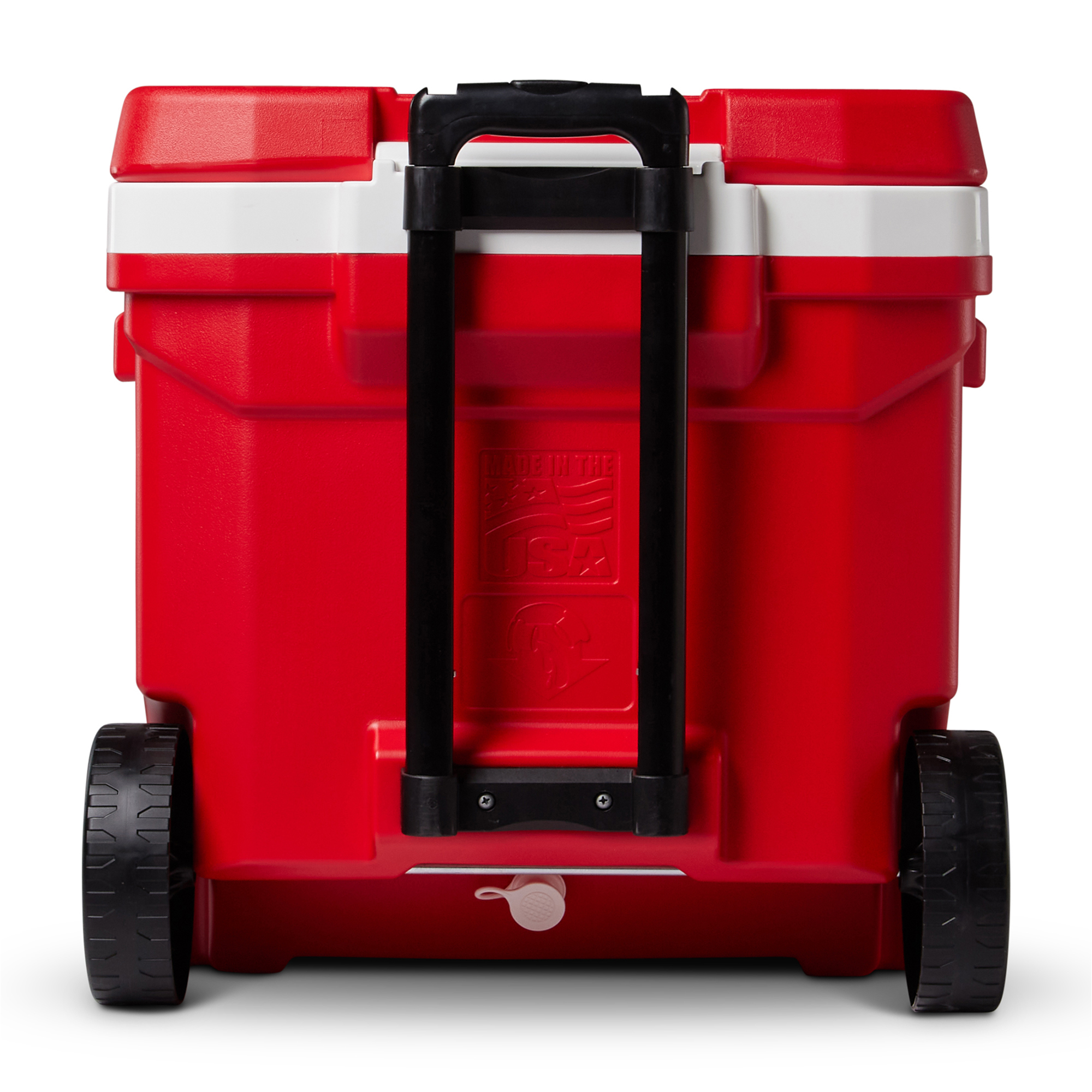 Picture of Igloo Profile II 60 Qt Roller Cooler - White-Red Star