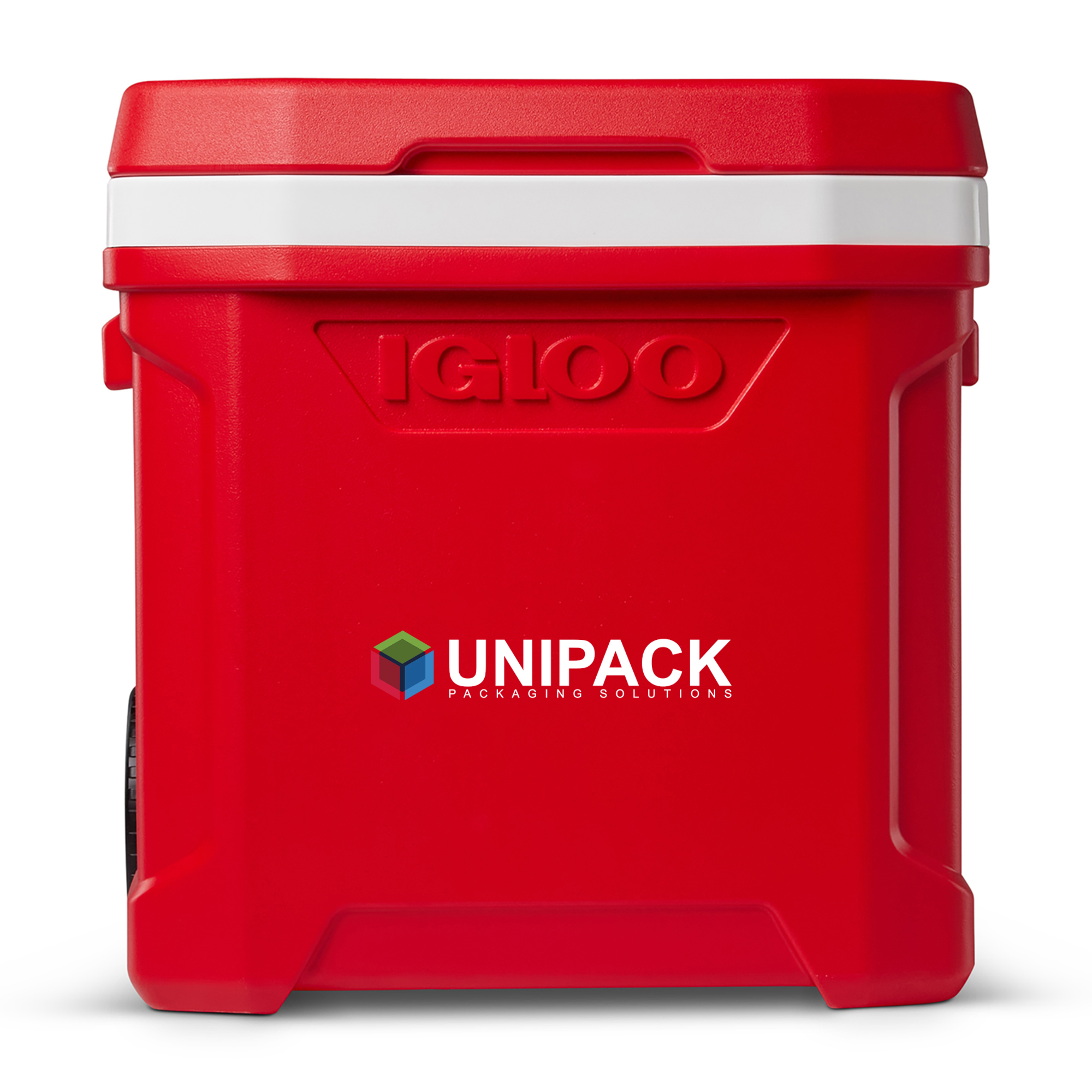 Picture of Igloo Profile II 60 Qt Roller Cooler - White-Red Star