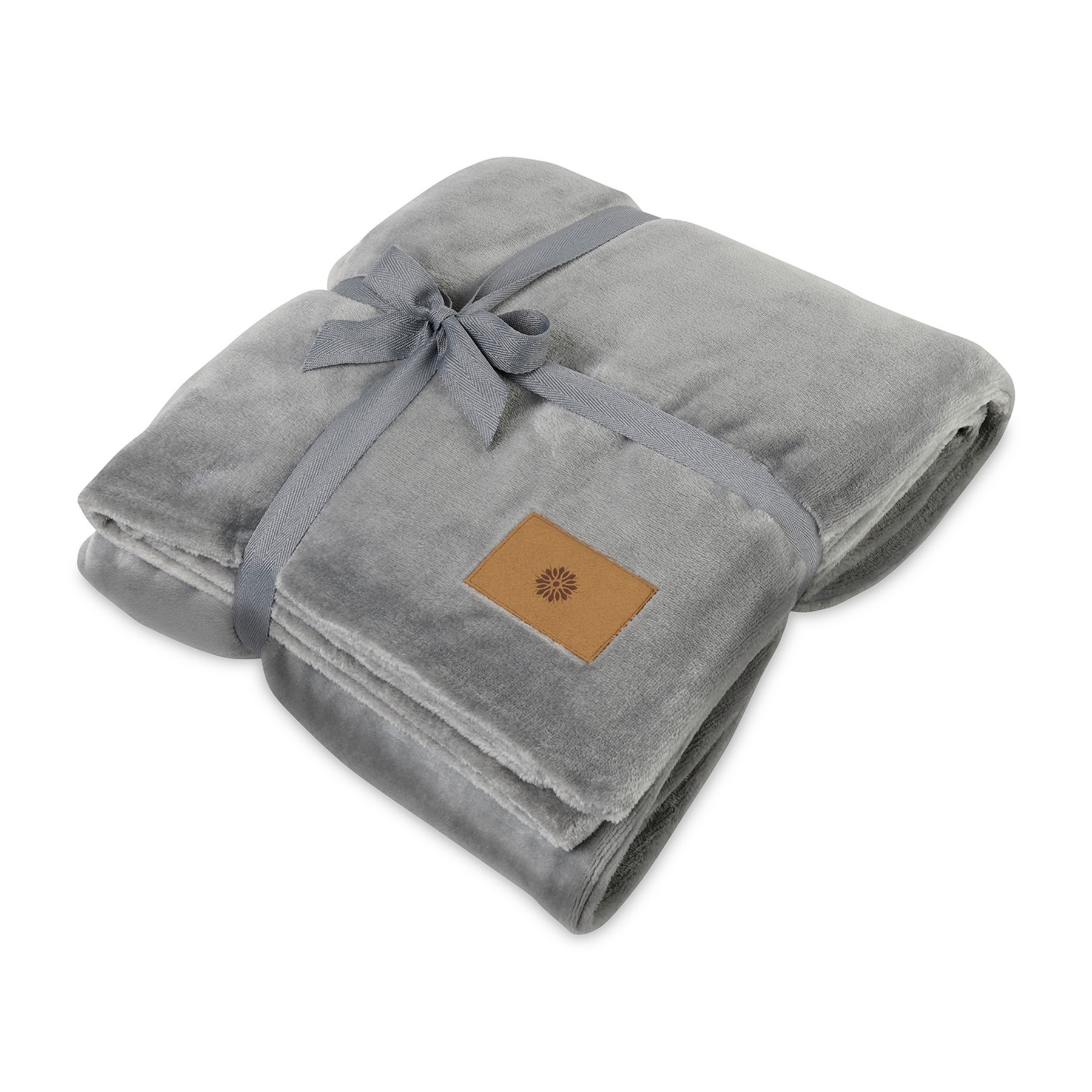 Picture of Mink Ever Soft Recycled Polyester Throw Blanket - Circular Grey