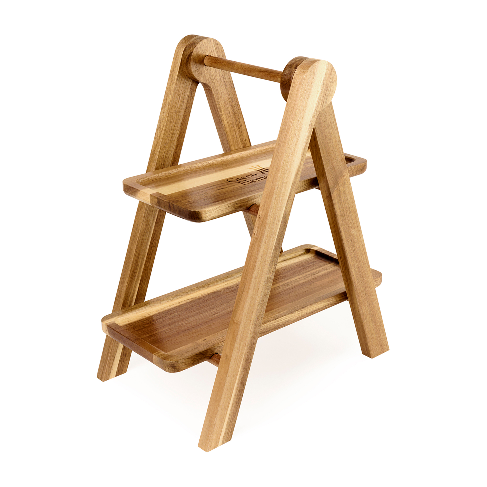 Picture of La Cuisine 2 Tier Serving Tray - Wood
