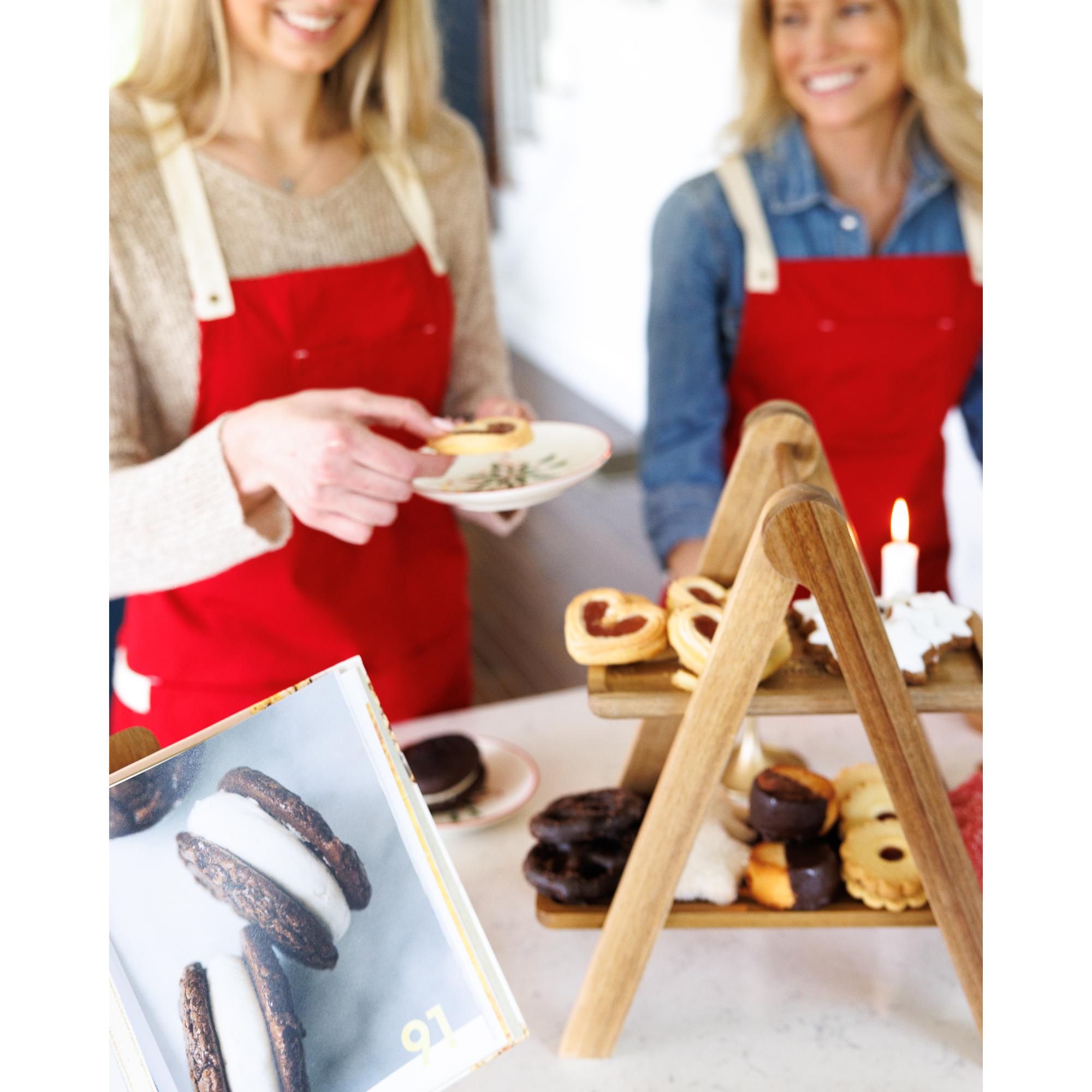 Picture of La Cuisine 2 Tier Serving Tray - Wood