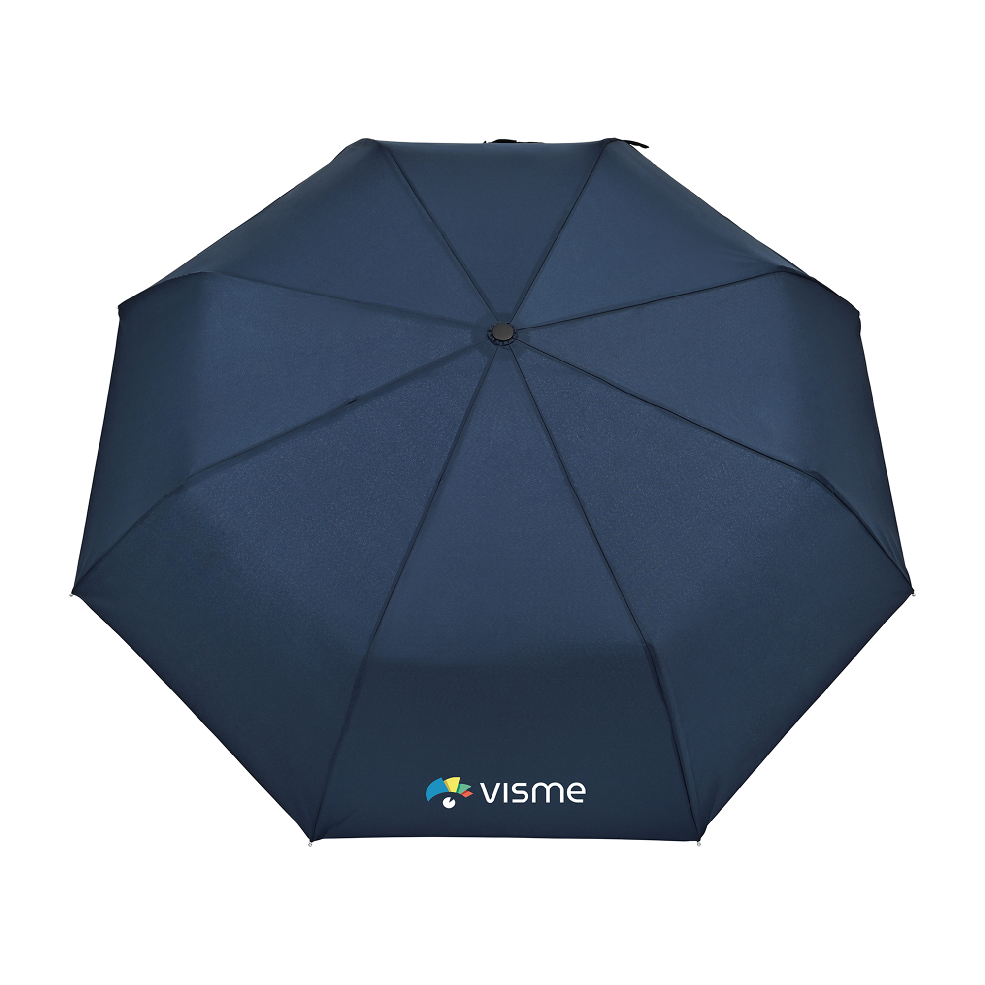 Picture of Elements 43" Recycled rPET Manual Folding Umbrella - Navy
