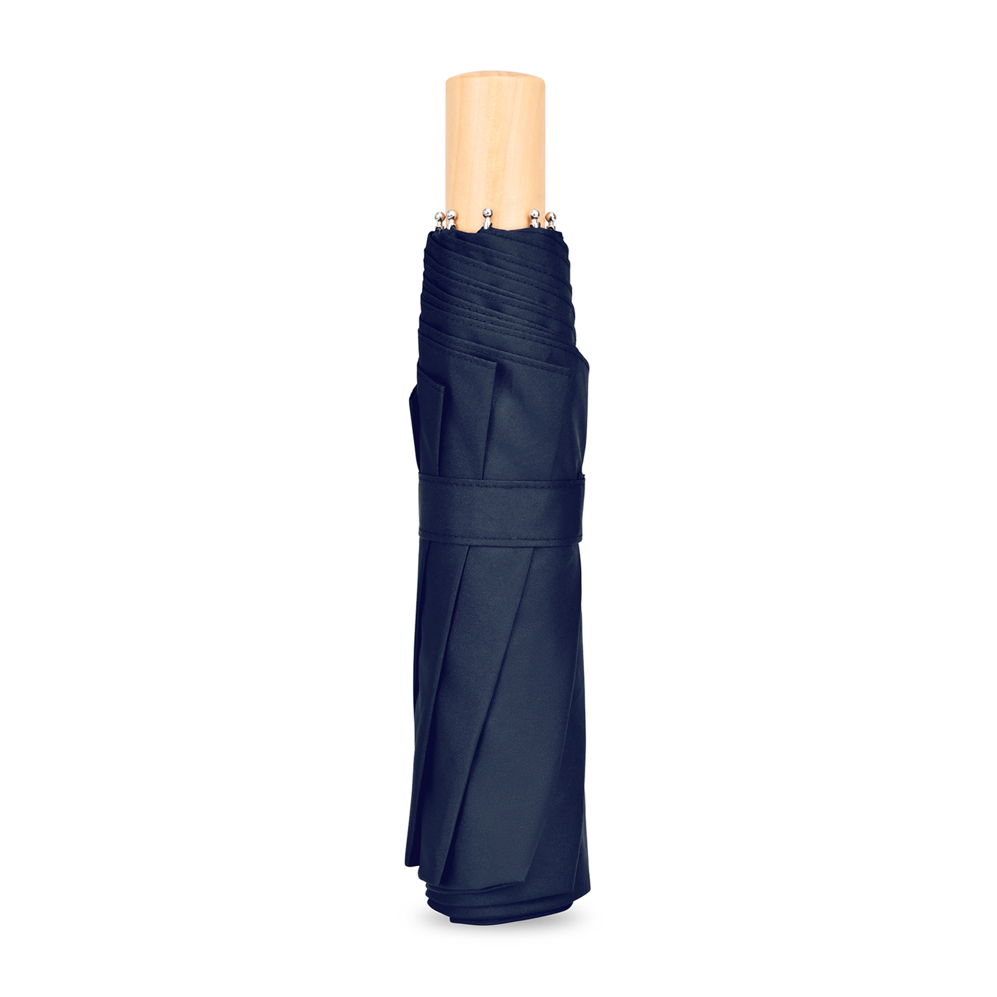 Picture of Elements 43" Recycled rPET Manual Folding Umbrella - Navy